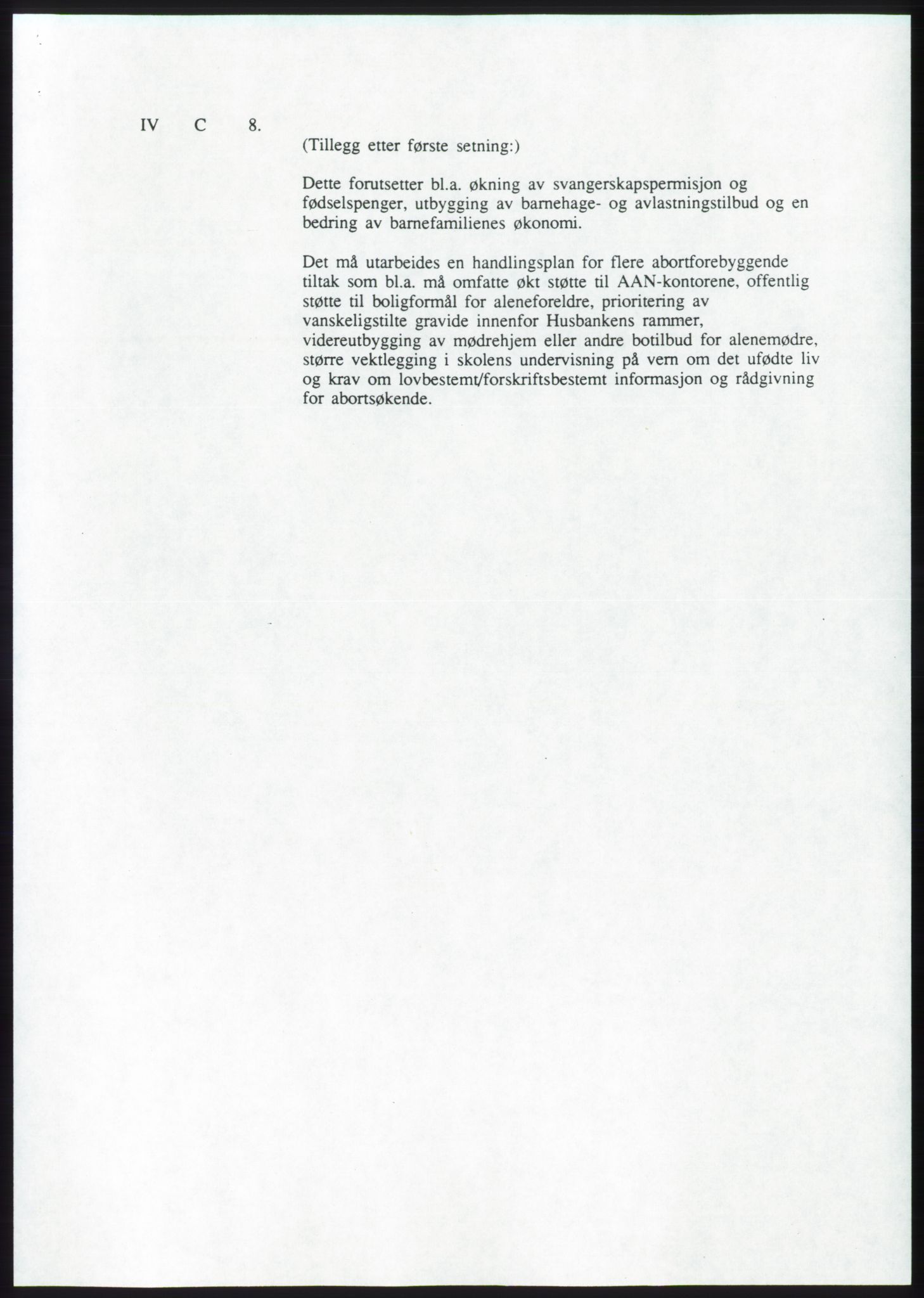 Forhandlingsmøtene 1989 mellom Høyre, KrF og Senterpartiet om dannelse av regjering, AV/RA-PA-0697/A/L0001: Forhandlingsprotokoll med vedlegg, 1989, s. 25