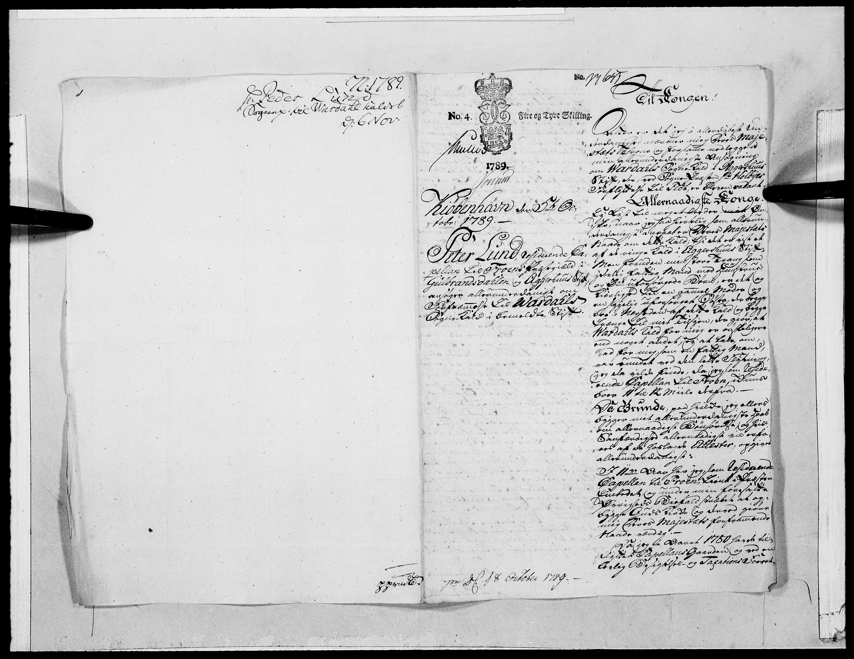Danske Kanselli 1572-1799, RA/EA-3023/F/Fc/Fcc/Fcca/L0278: Norske innlegg 1572-1799, 1789, s. 162