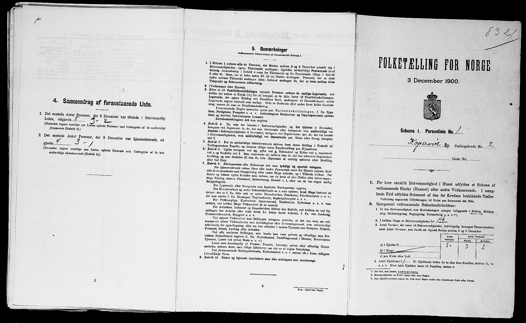SAST, Folketelling 1900 for 1105 Kopervik ladested, 1900, s. 563