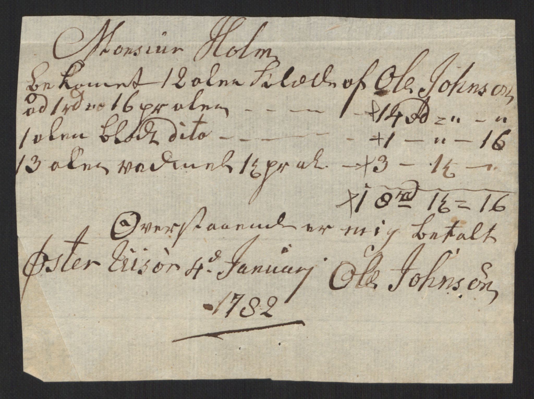 Danske Kanselli 1800-1814, AV/RA-EA-3024/K/Kk/Kka/Kkac/L0233: Kjøpstadregnskap Øster Risør, 1772-1790, s. 12