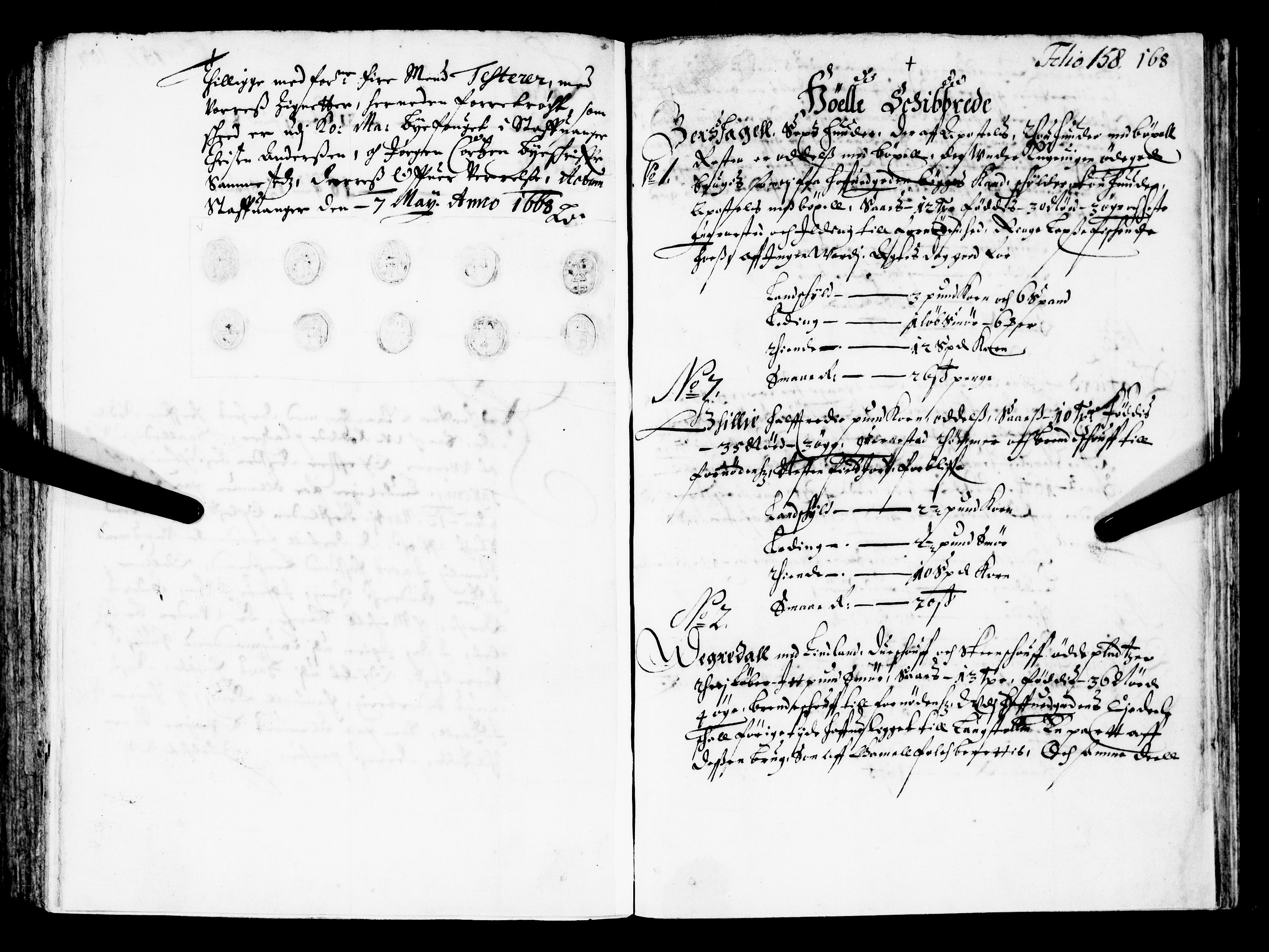 Rentekammeret inntil 1814, Realistisk ordnet avdeling, AV/RA-EA-4070/N/Nb/Nba/L0033: Ryfylke fogderi, 1668, s. 157b-158a