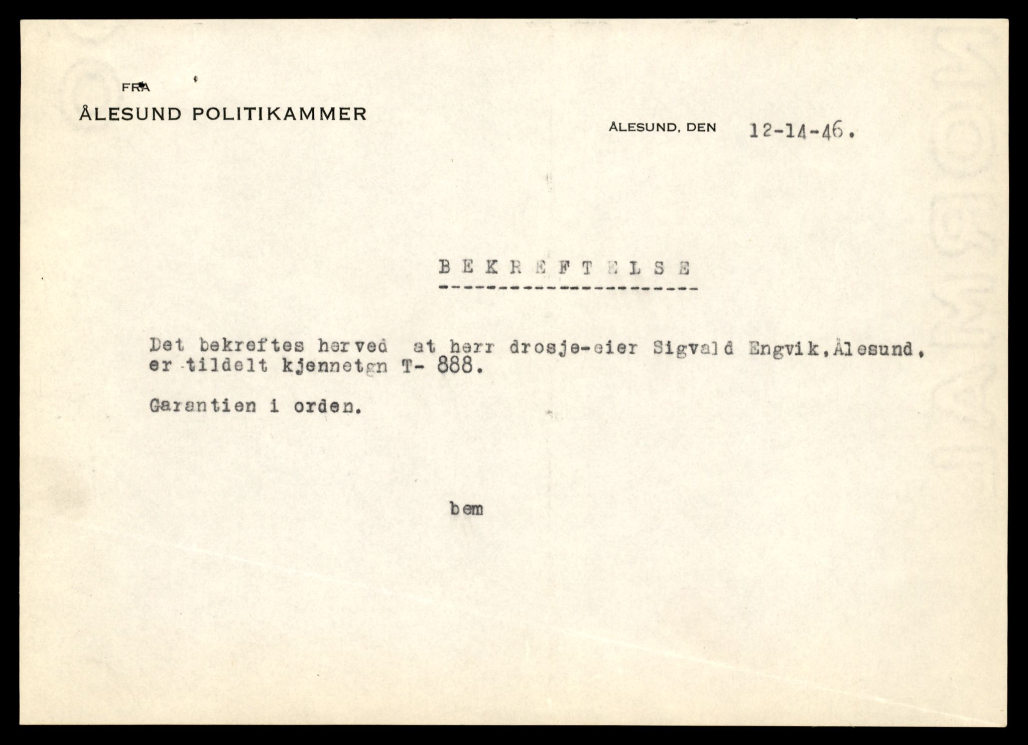 Møre og Romsdal vegkontor - Ålesund trafikkstasjon, AV/SAT-A-4099/F/Fe/L0008: Registreringskort for kjøretøy T 747 - T 894, 1927-1998, s. 1984