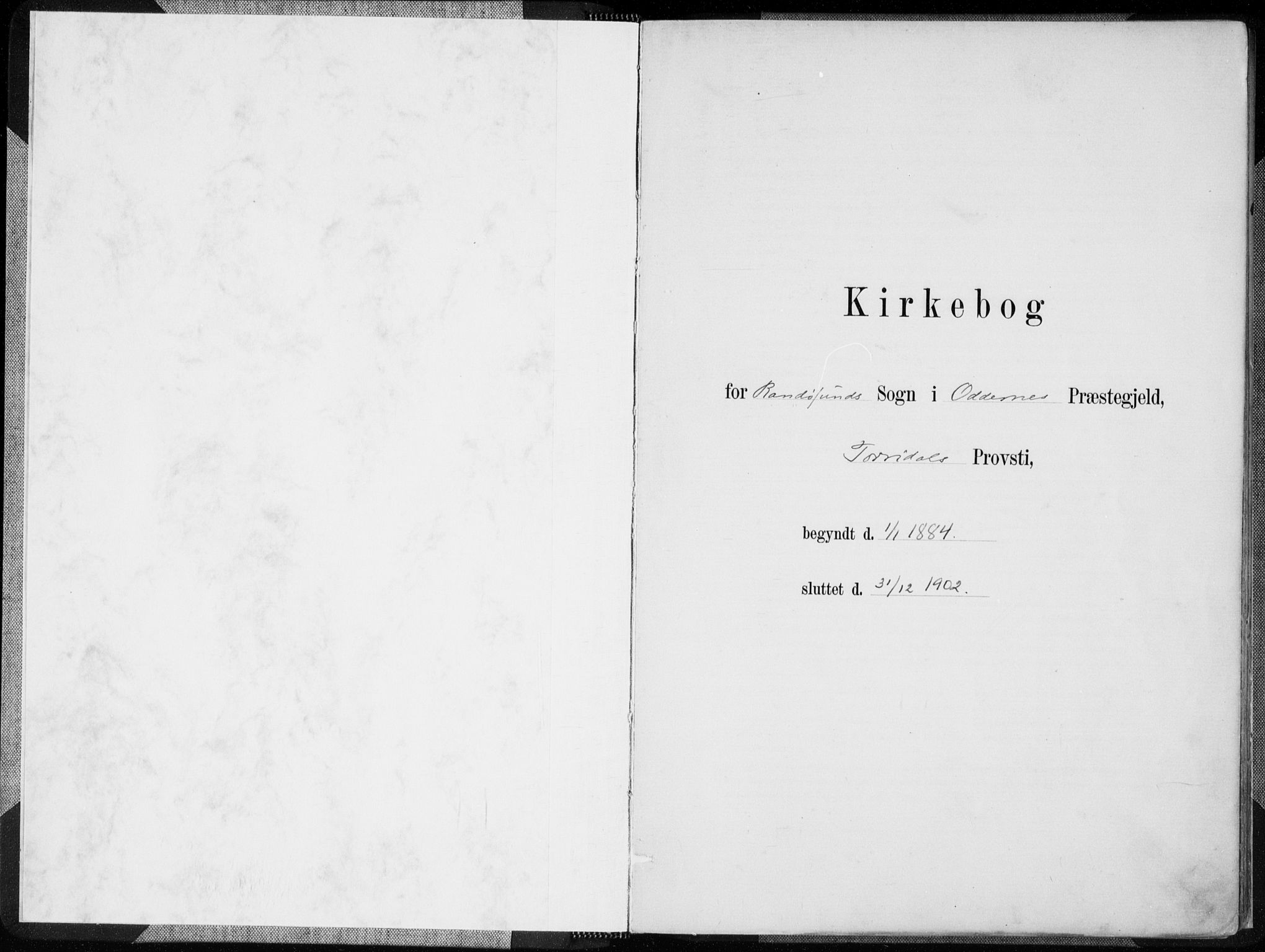 Oddernes sokneprestkontor, SAK/1111-0033/F/Fa/Fab/L0002: Ministerialbok nr. A 2, 1884-1903