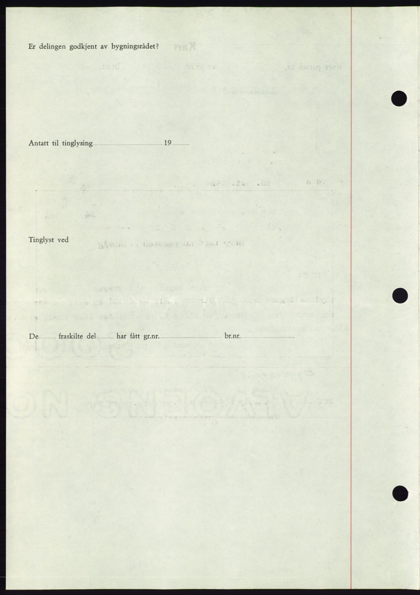 Søre Sunnmøre sorenskriveri, AV/SAT-A-4122/1/2/2C/L0077: Pantebok nr. 3A, 1945-1946, Dagboknr: 681/1945