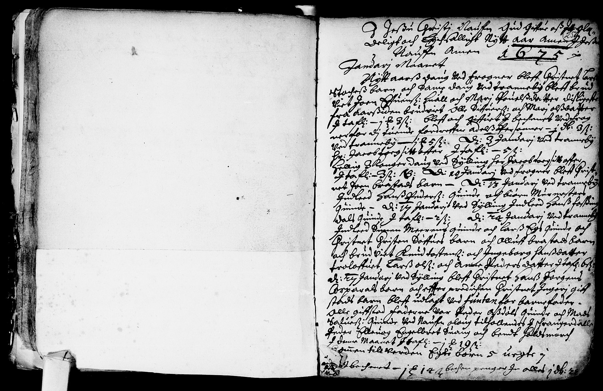 Lier kirkebøker, AV/SAKO-A-230/F/Fa/L0001: Ministerialbok nr. I 1, 1672-1701, s. 25