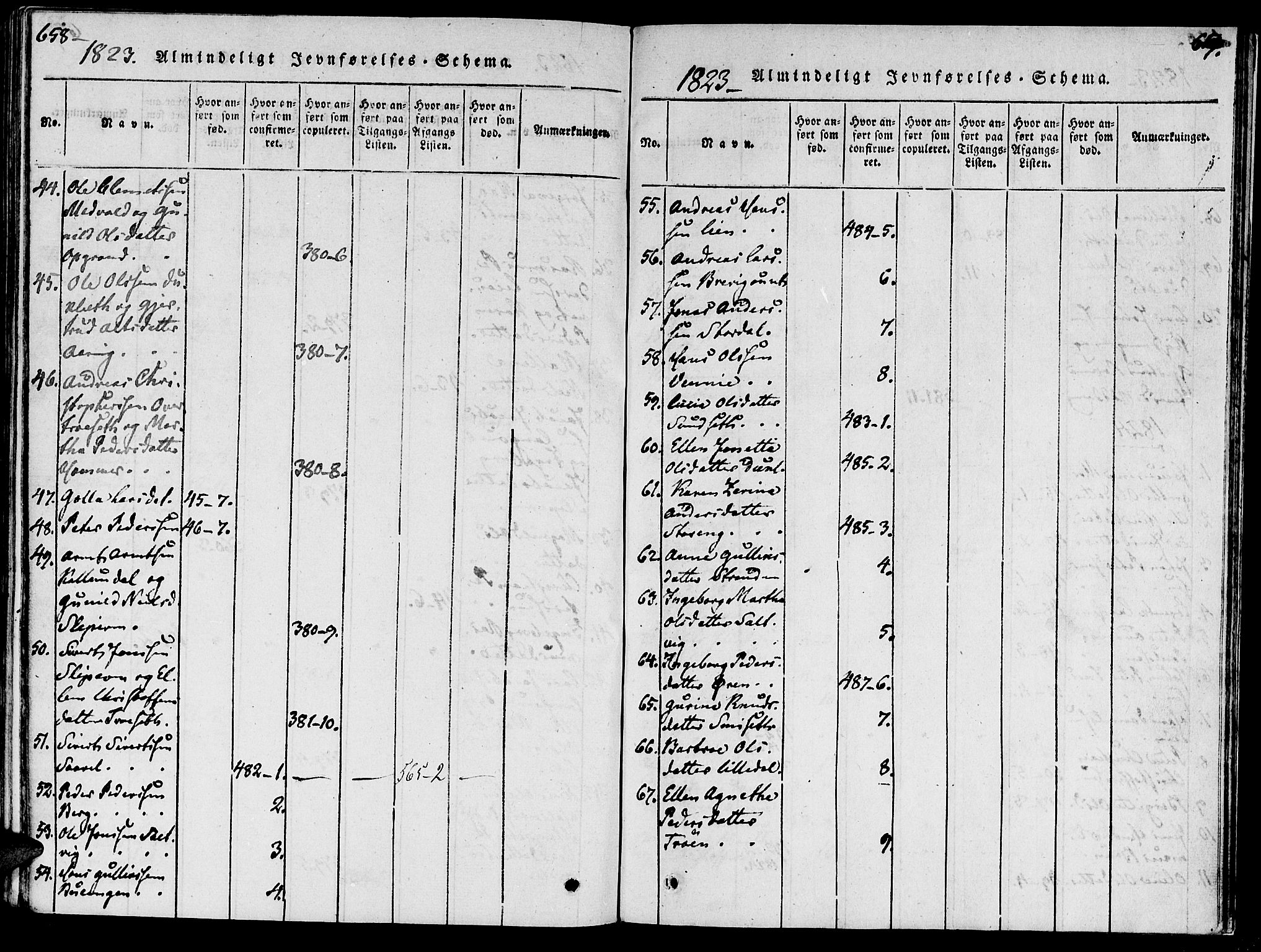 Ministerialprotokoller, klokkerbøker og fødselsregistre - Nord-Trøndelag, SAT/A-1458/733/L0322: Ministerialbok nr. 733A01, 1817-1842, s. 658-659