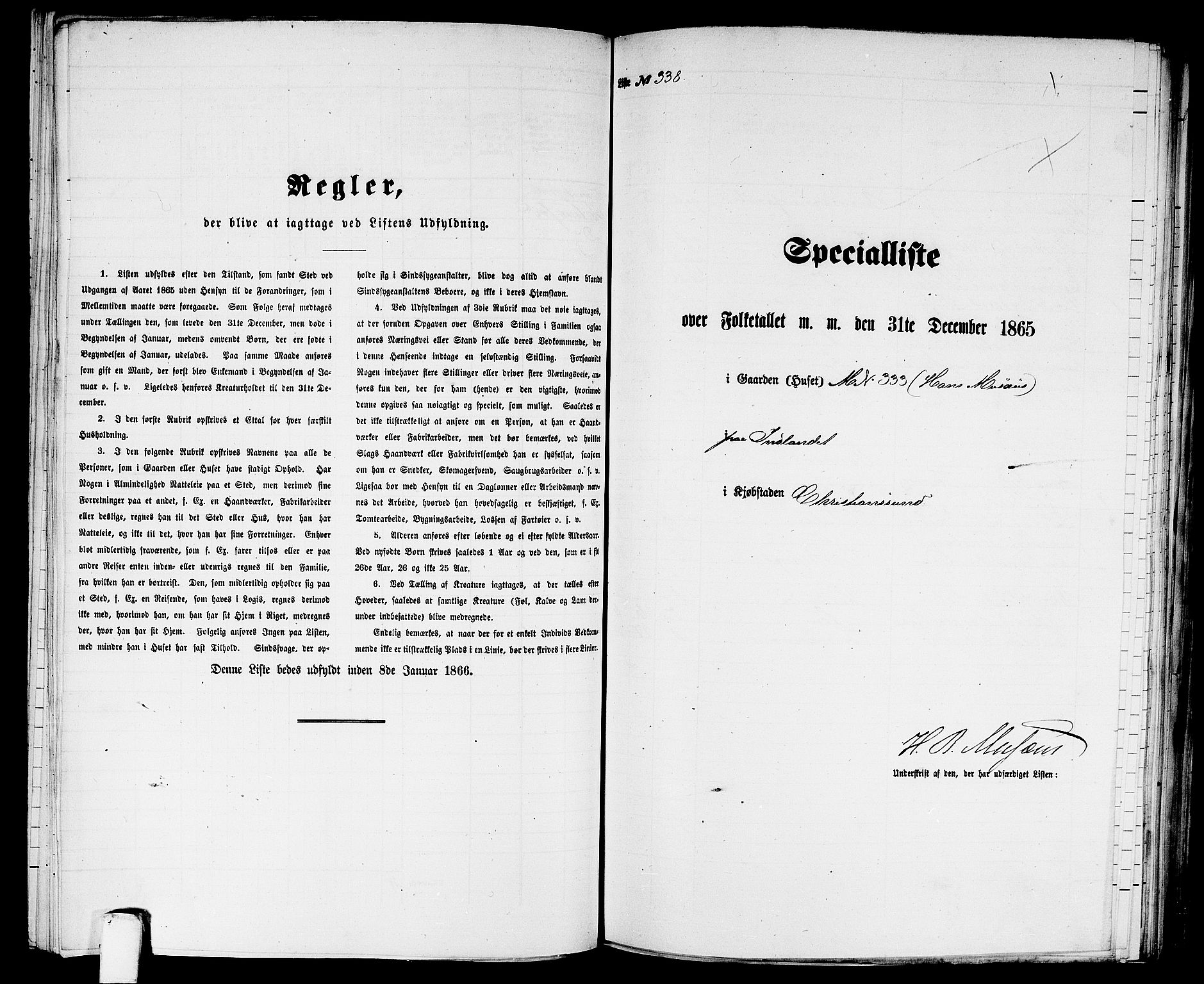 RA, Folketelling 1865 for 1503B Kristiansund prestegjeld, Kristiansund kjøpstad, 1865, s. 690