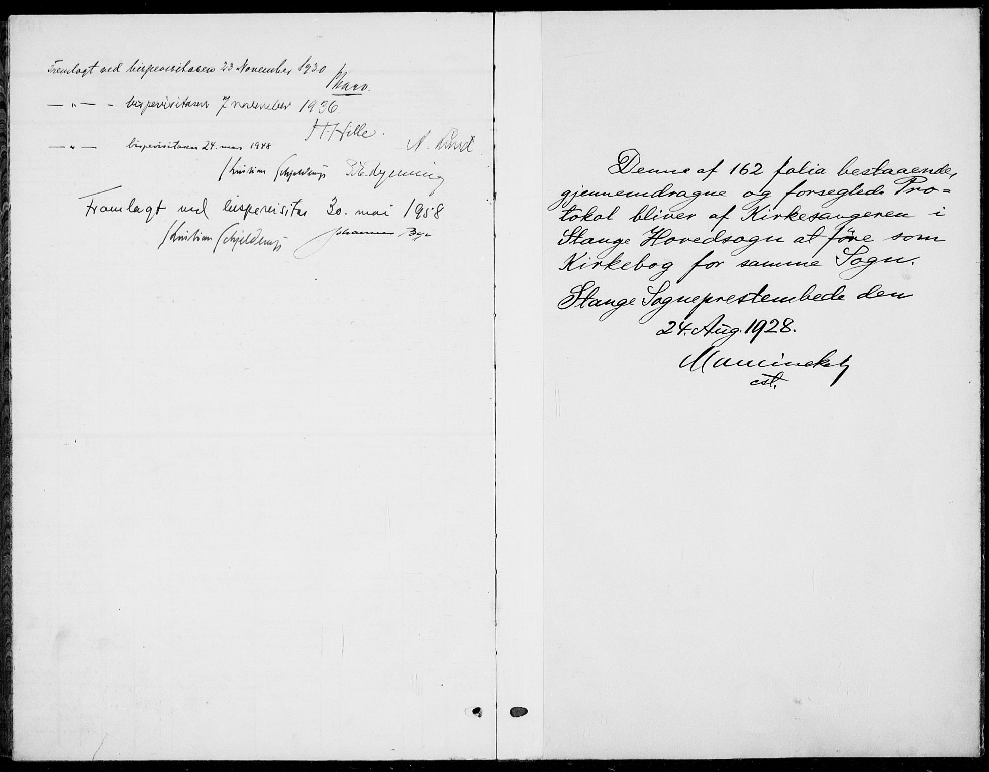 Stange prestekontor, AV/SAH-PREST-002/L/L0018: Klokkerbok nr. 18, 1929-1937
