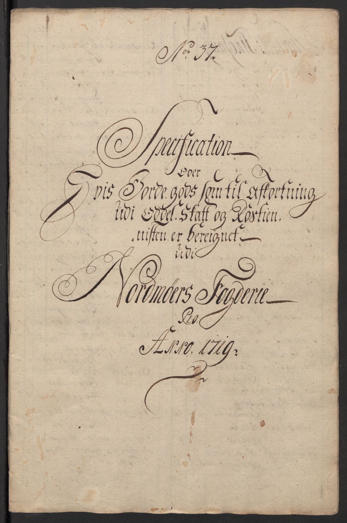 Rentekammeret inntil 1814, Reviderte regnskaper, Fogderegnskap, AV/RA-EA-4092/R56/L3752: Fogderegnskap Nordmøre, 1719, s. 219