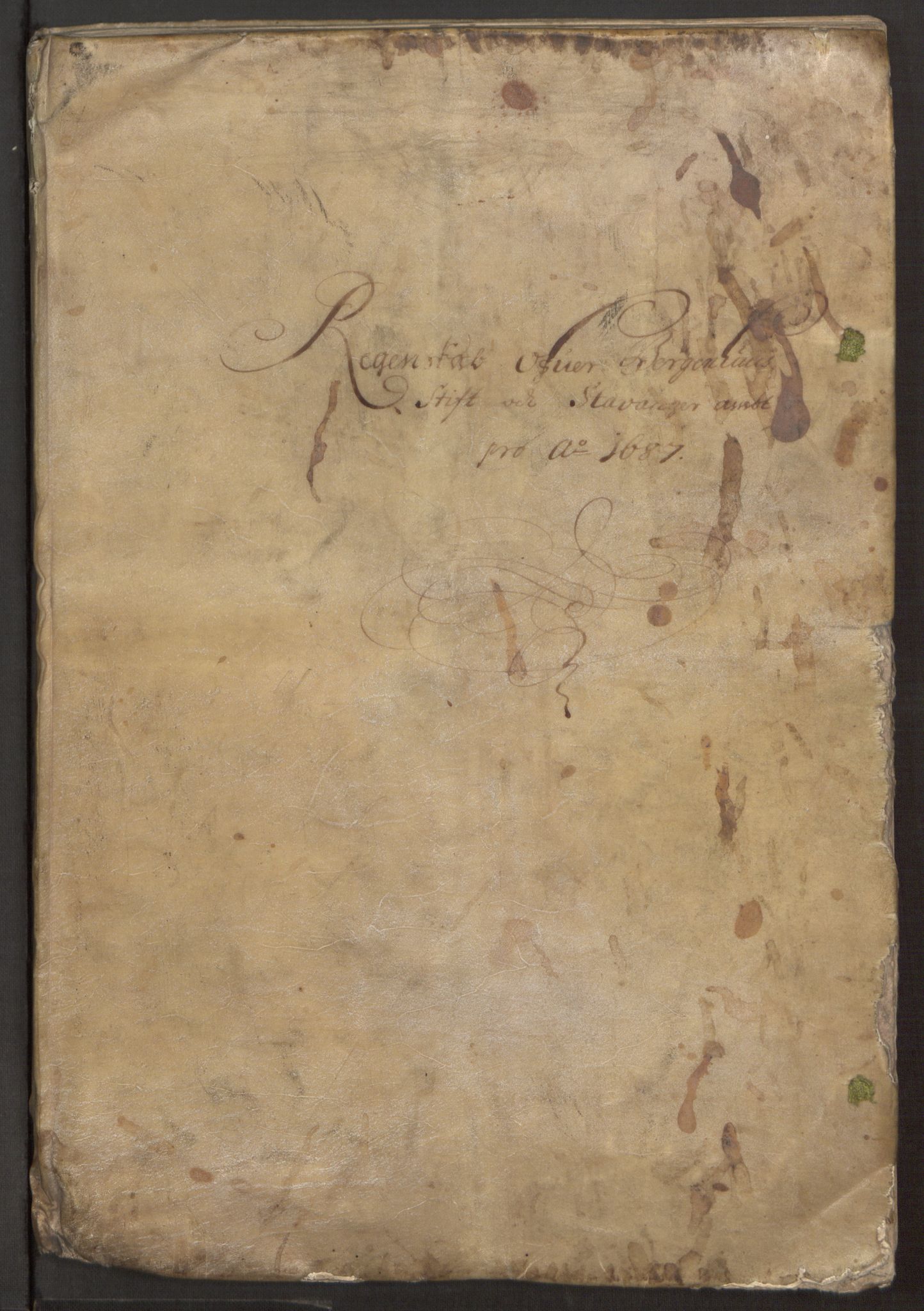 Rentekammeret inntil 1814, Reviderte regnskaper, Stiftamtstueregnskaper, Bergen stiftamt, AV/RA-EA-6043/R/Rc/L0083: Bergen stiftamt, 1685-1687