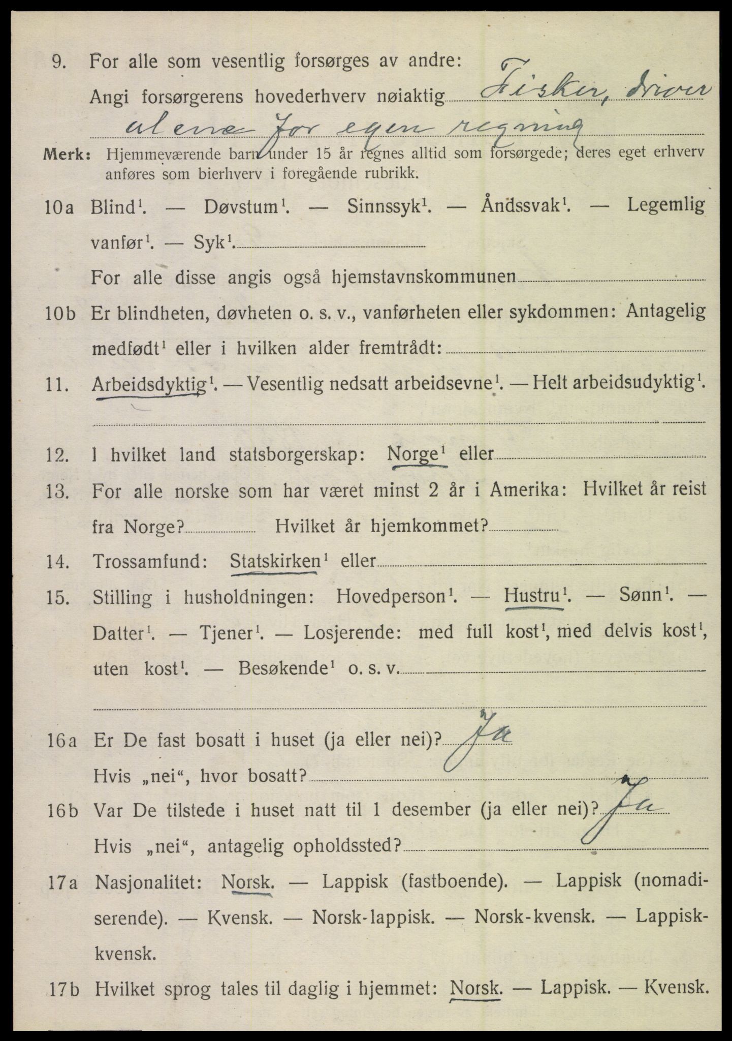SAT, Folketelling 1920 for 1819 Nordvik herred, 1920, s. 1965