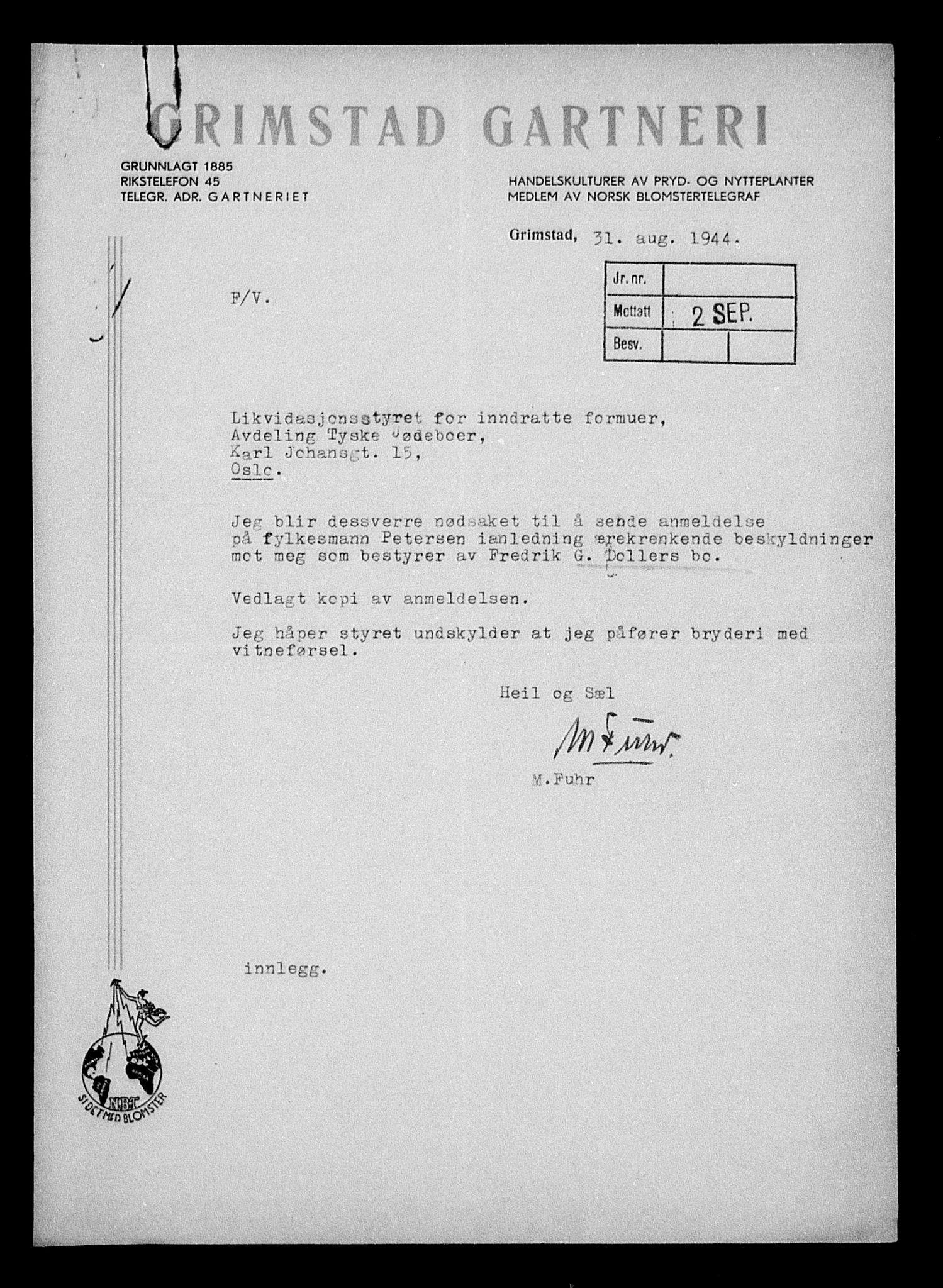 Justisdepartementet, Tilbakeføringskontoret for inndratte formuer, AV/RA-S-1564/H/Hc/Hcd/L0993: --, 1945-1947, s. 633