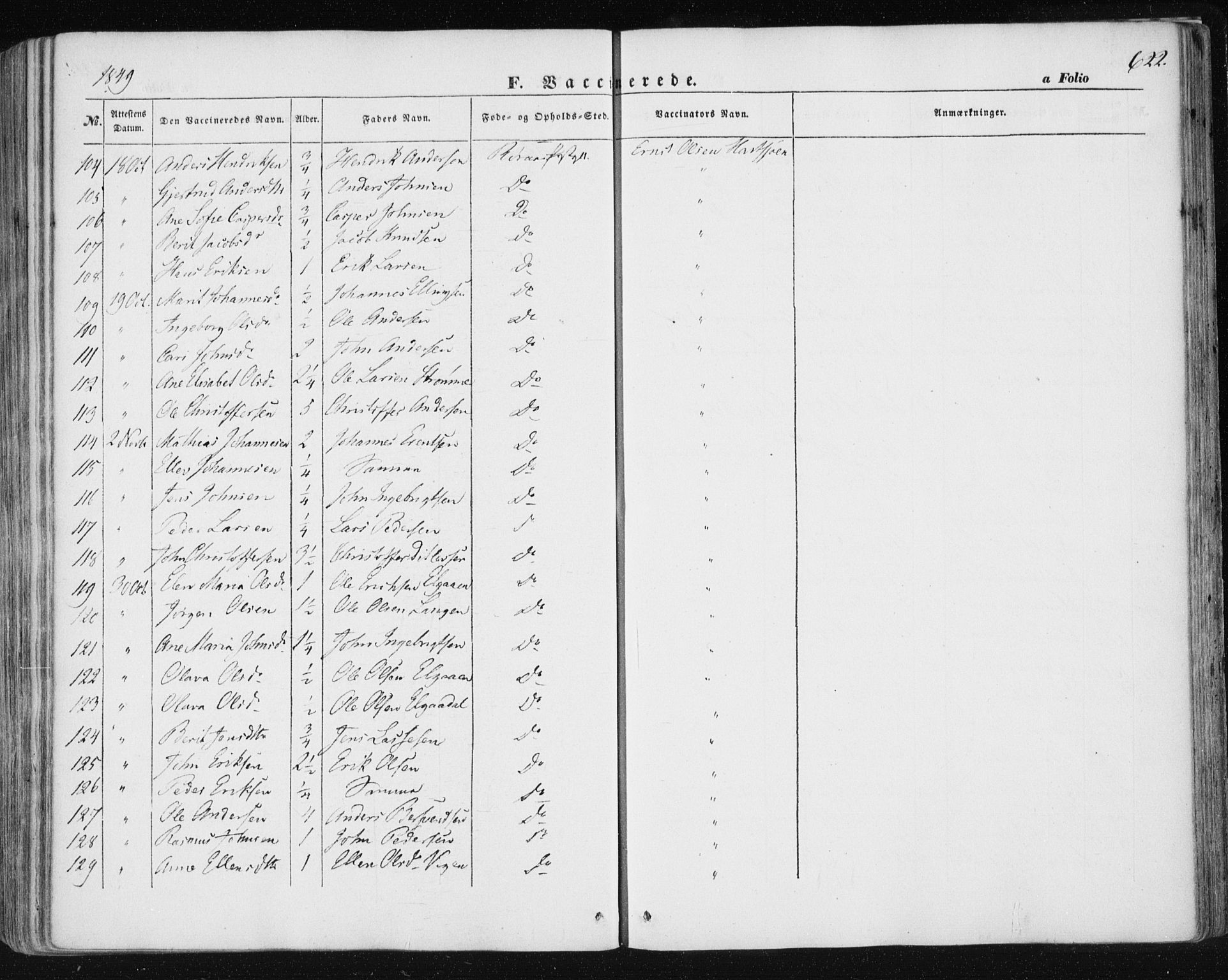 Ministerialprotokoller, klokkerbøker og fødselsregistre - Sør-Trøndelag, SAT/A-1456/681/L0931: Ministerialbok nr. 681A09, 1845-1859, s. 622