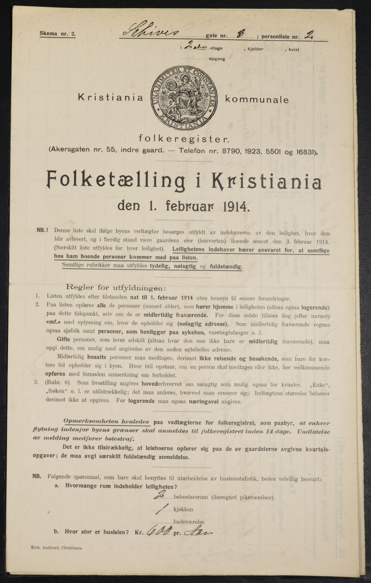 OBA, Kommunal folketelling 1.2.1914 for Kristiania, 1914, s. 89377