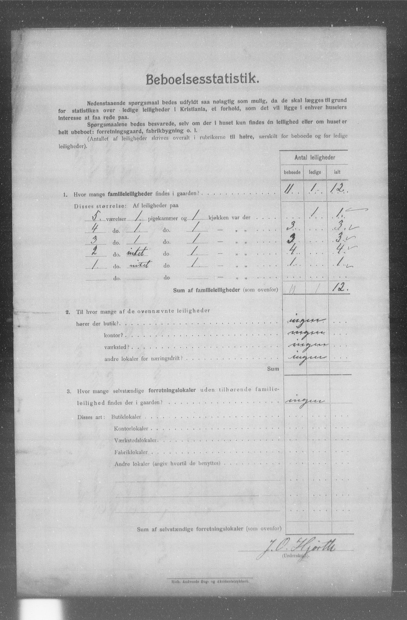 OBA, Kommunal folketelling 31.12.1904 for Kristiania kjøpstad, 1904, s. 15161