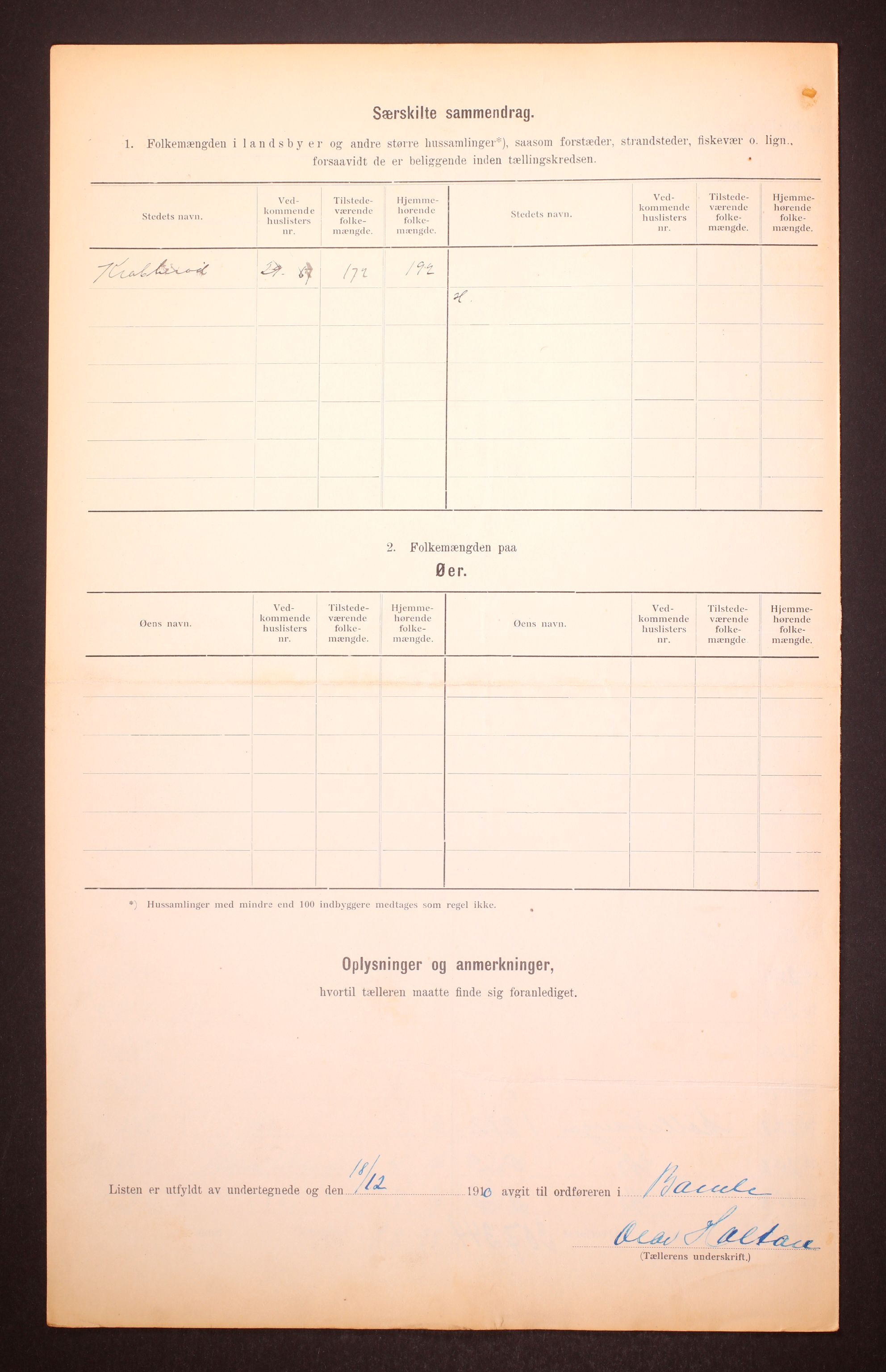 RA, Folketelling 1910 for 0814 Bamble herred, 1910, s. 18