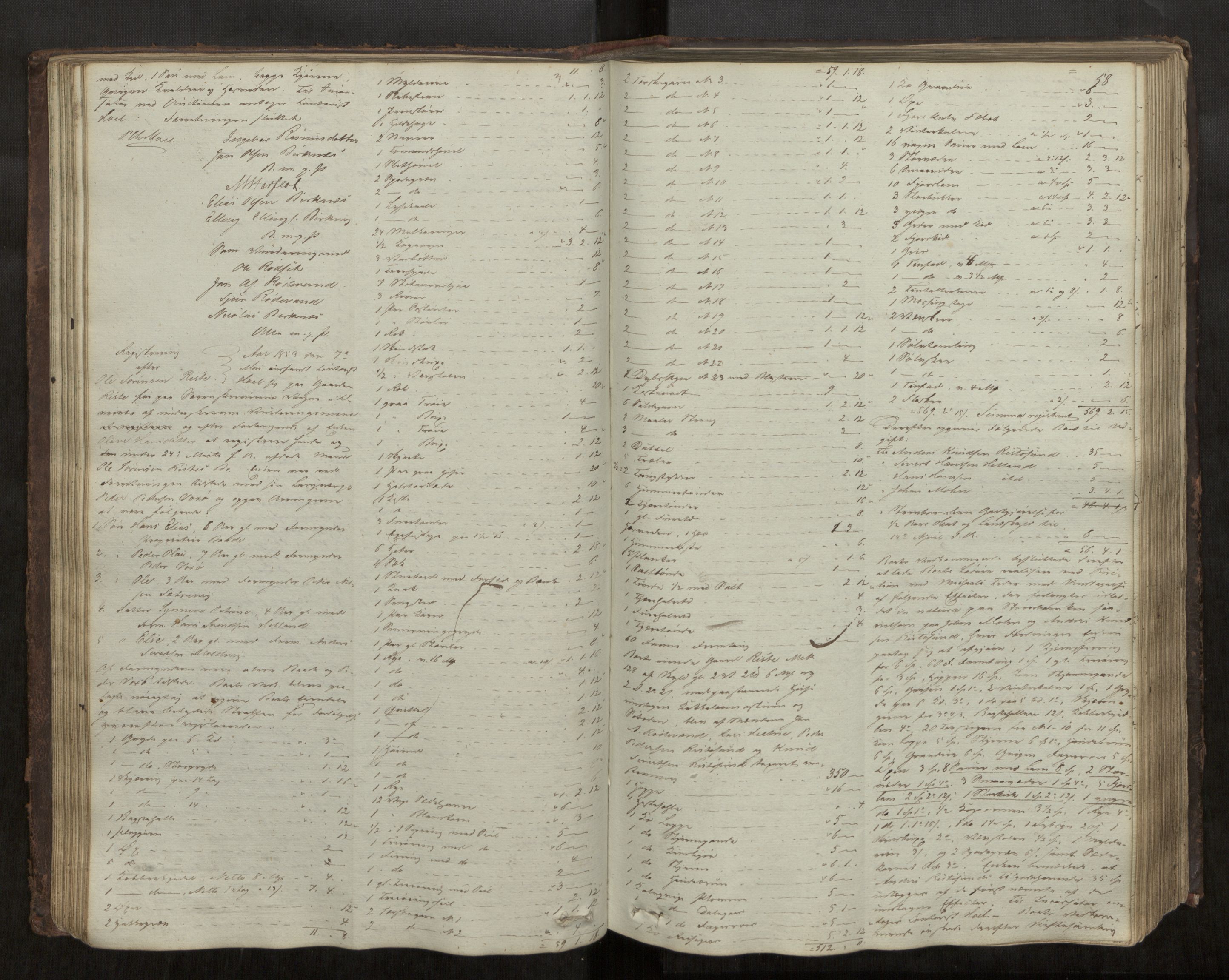 Søre Sunnmøre sorenskriveri, AV/SAT-A-4122/1/3/3B/L0002: Skiftebehandlings- / Skifteforhandlingsprotokollar, 1850-1861, s. 58