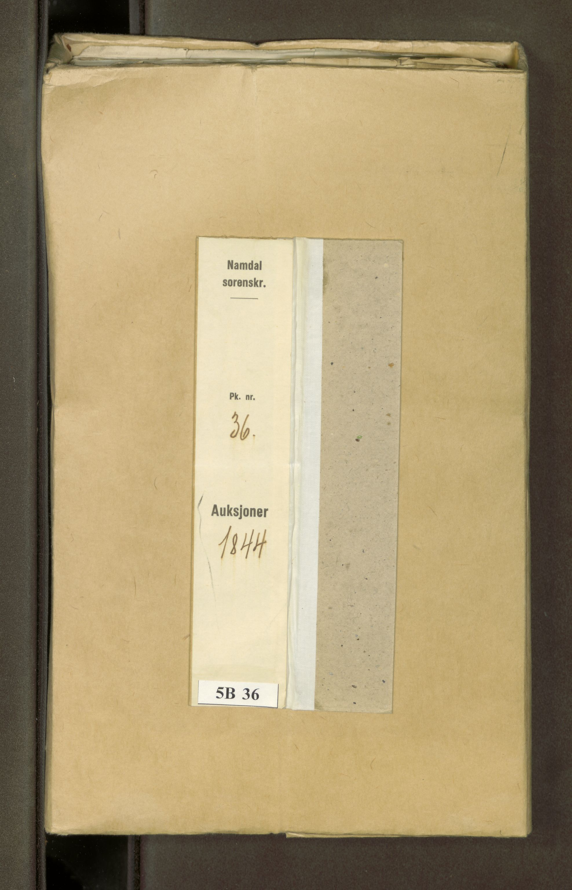 Namdal sorenskriveri, AV/SAT-A-4133/1/5/5B/L0036: Auksjonsdokument, 1844, s. 1