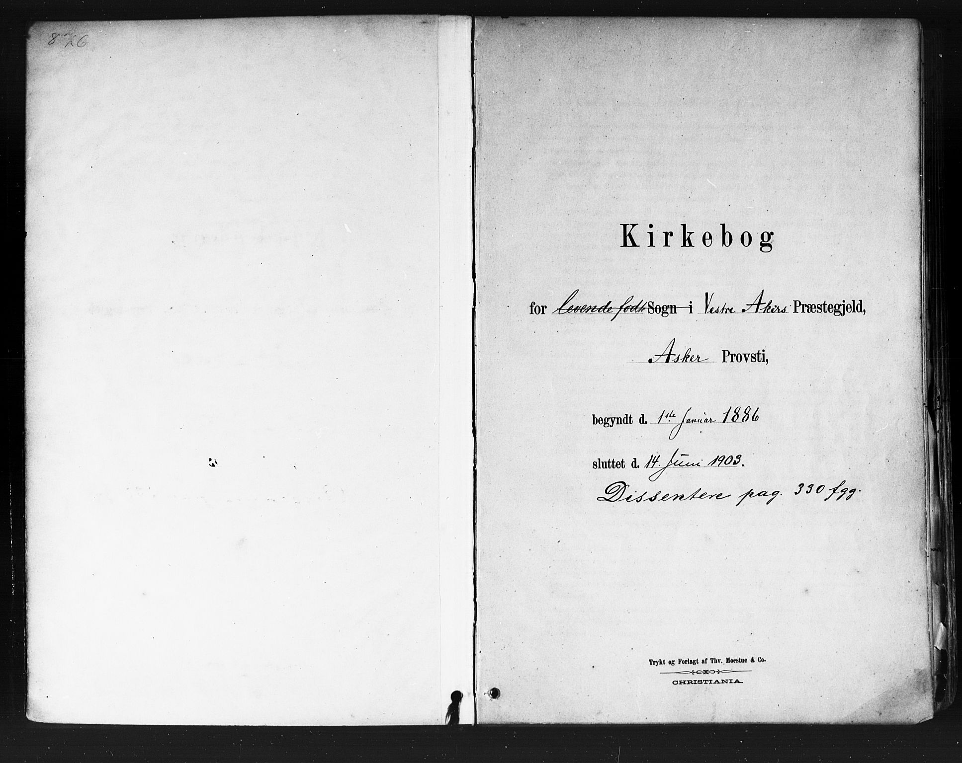 Vestre Aker prestekontor Kirkebøker, AV/SAO-A-10025/F/Fa/L0010: Ministerialbok nr. 10, 1886-1903