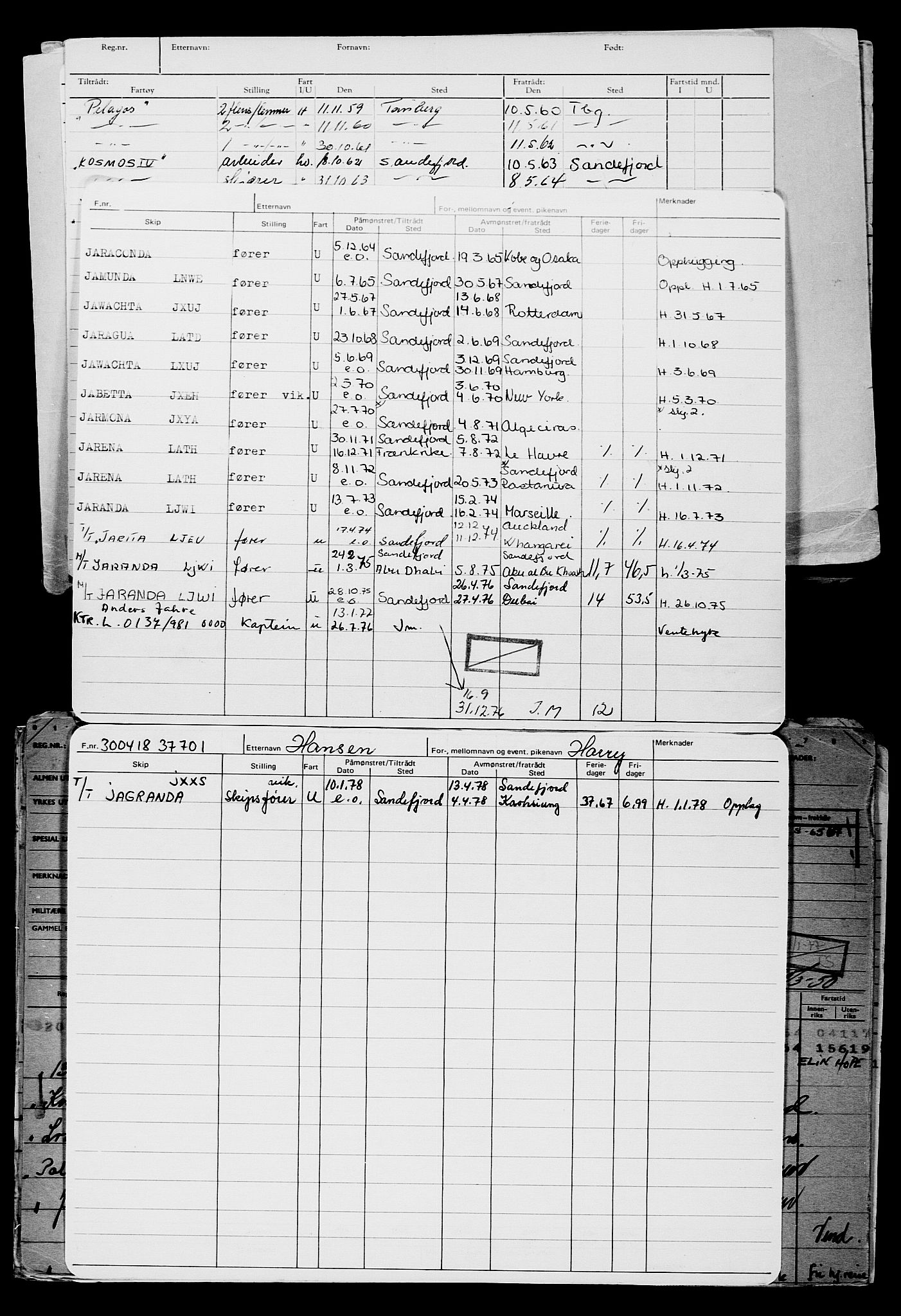 Direktoratet for sjømenn, AV/RA-S-3545/G/Gb/L0157: Hovedkort, 1918, s. 711