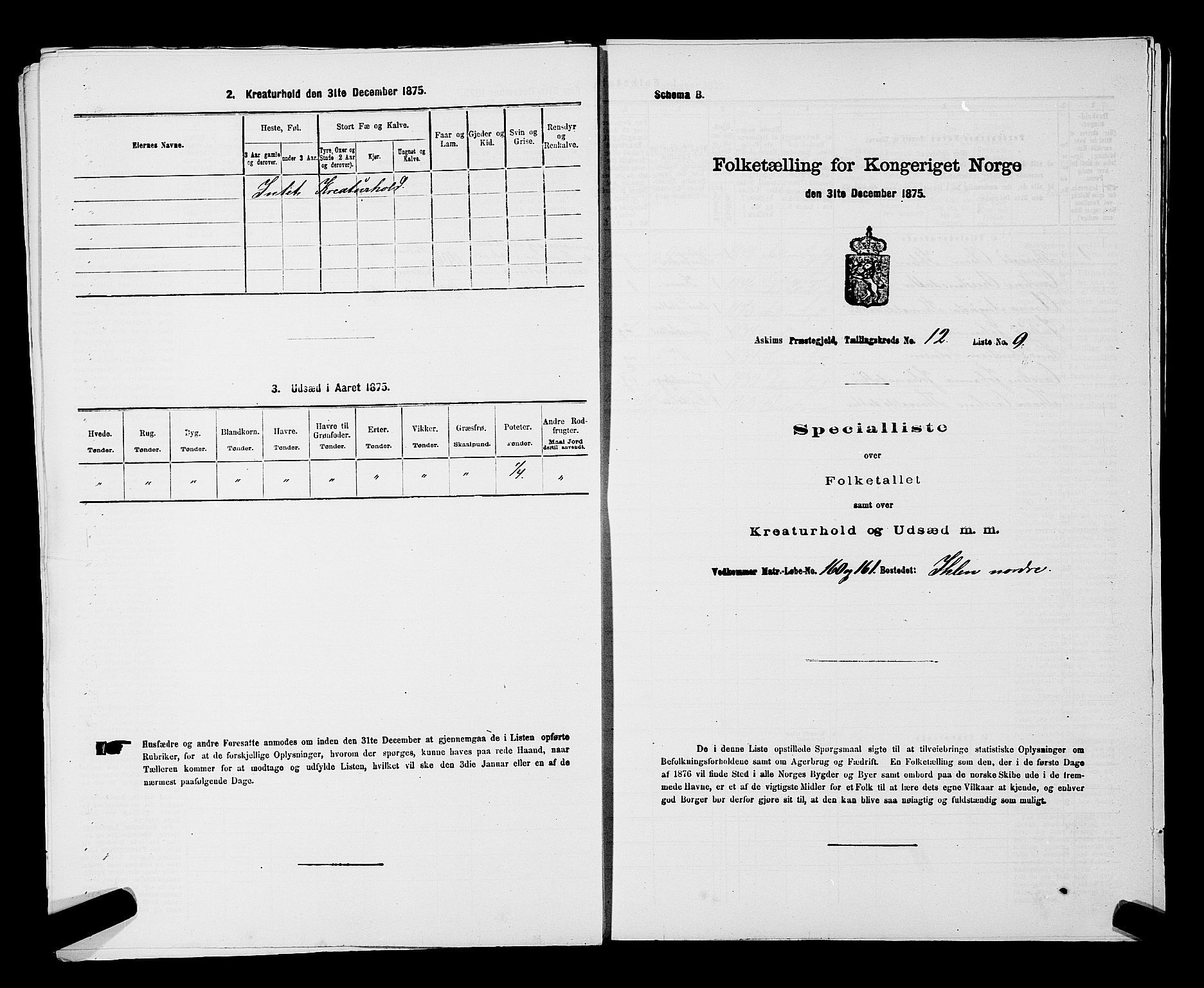 RA, Folketelling 1875 for 0124P Askim prestegjeld, 1875, s. 831