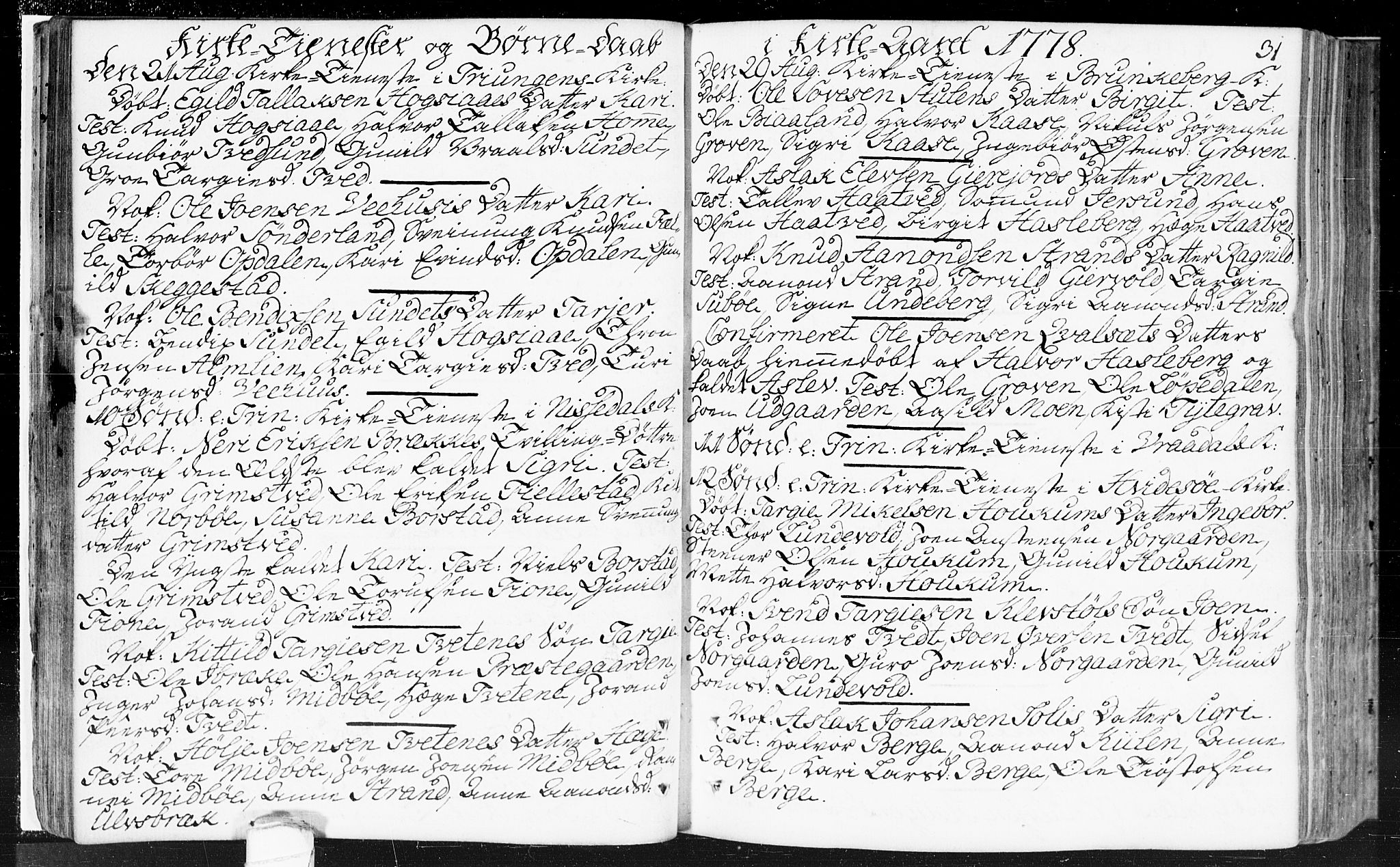 Kviteseid kirkebøker, SAKO/A-276/F/Fa/L0002: Ministerialbok nr. I 2, 1773-1786, s. 31