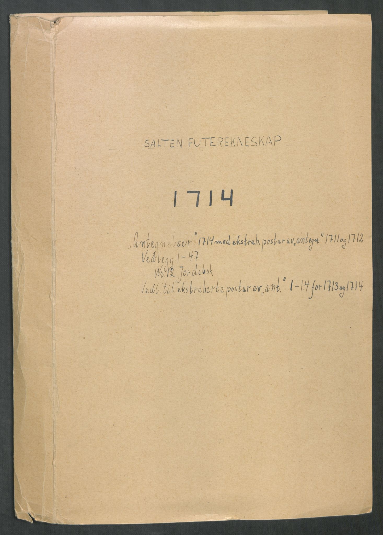 Rentekammeret inntil 1814, Reviderte regnskaper, Fogderegnskap, RA/EA-4092/R66/L4584: Fogderegnskap Salten, 1714, s. 363