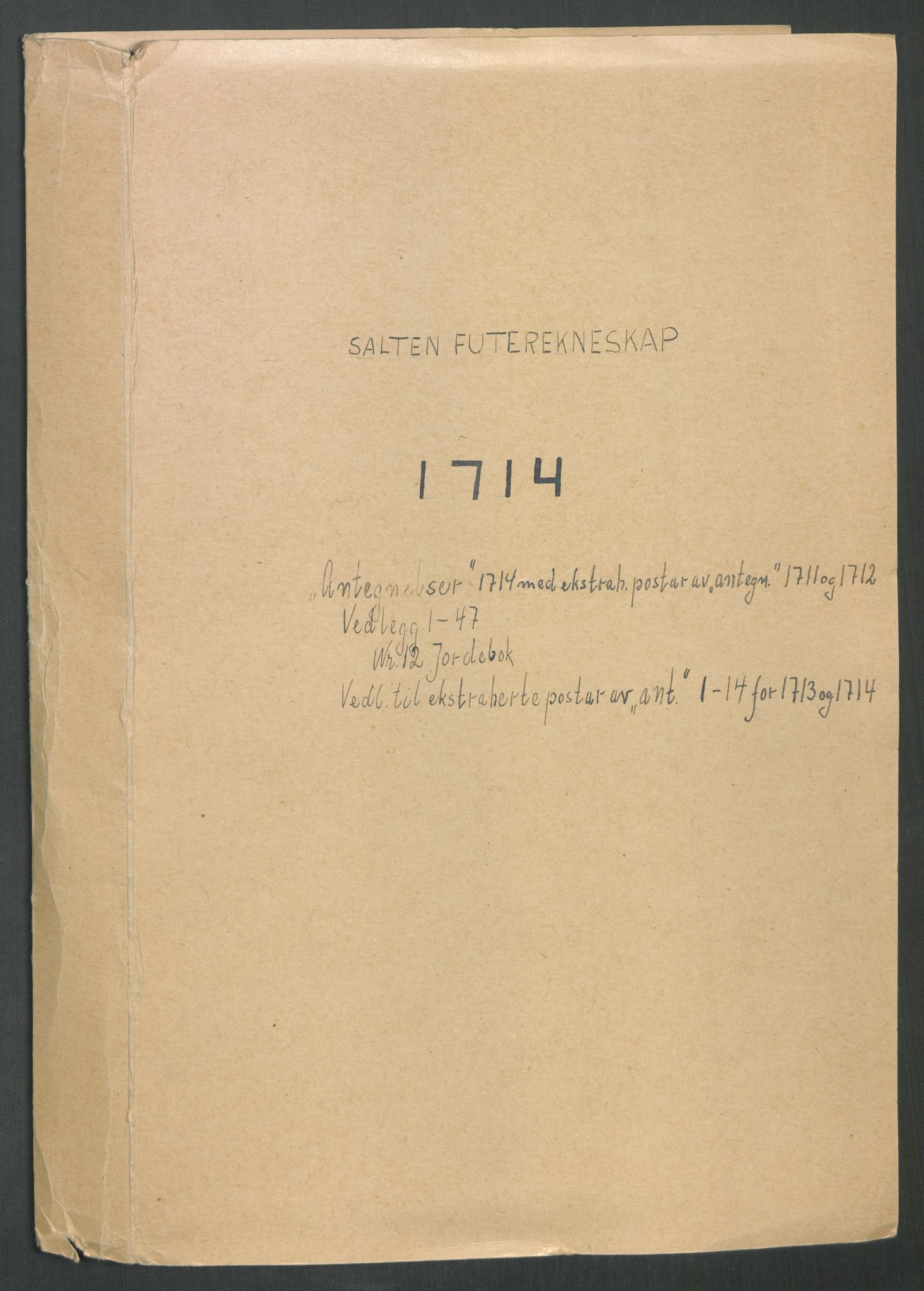 Rentekammeret inntil 1814, Reviderte regnskaper, Fogderegnskap, AV/RA-EA-4092/R66/L4584: Fogderegnskap Salten, 1714, s. 363