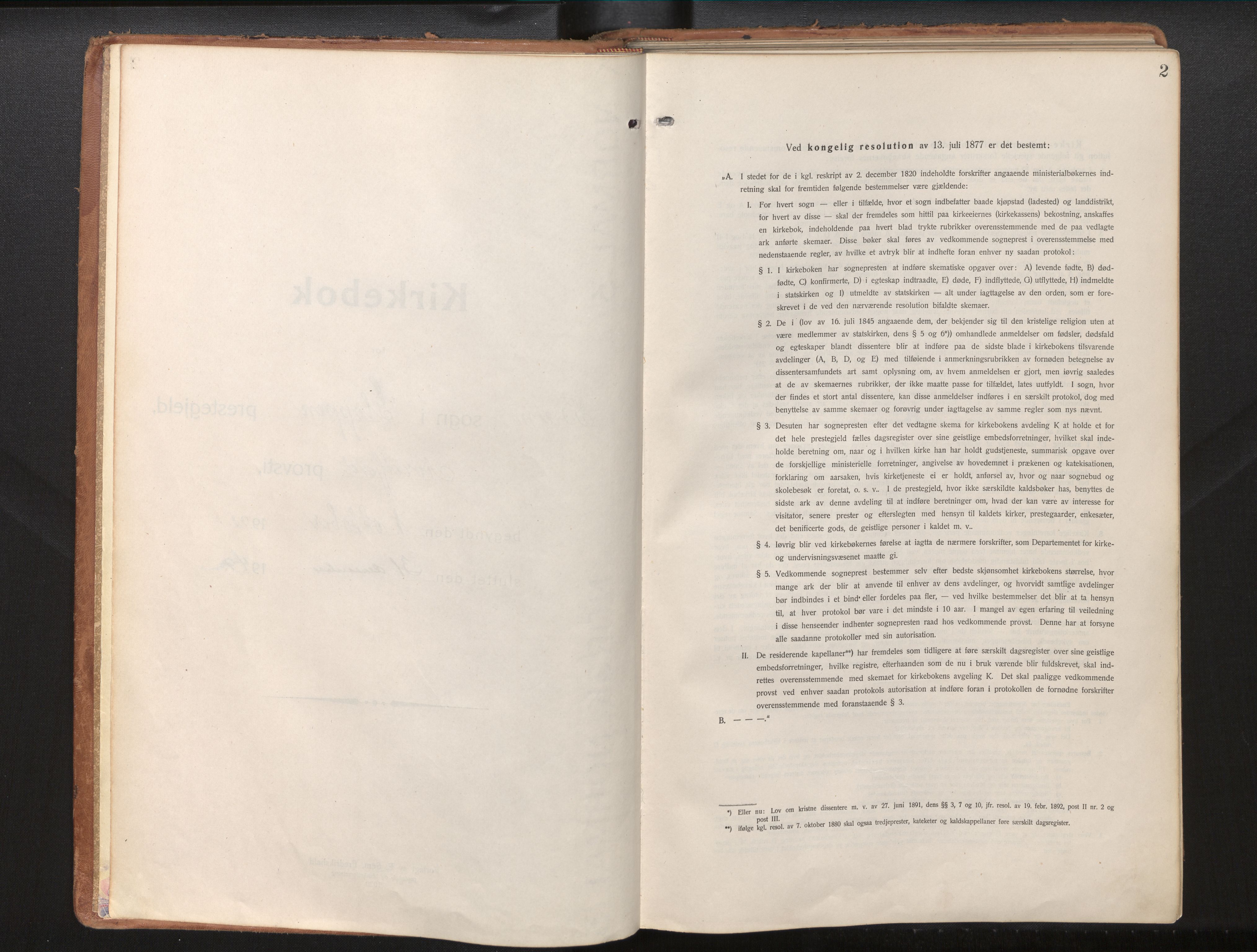 Gloppen sokneprestembete, SAB/A-80101/H/Haa/Haac/L0004: Ministerialbok nr. C 4, 1921-1949, s. 2