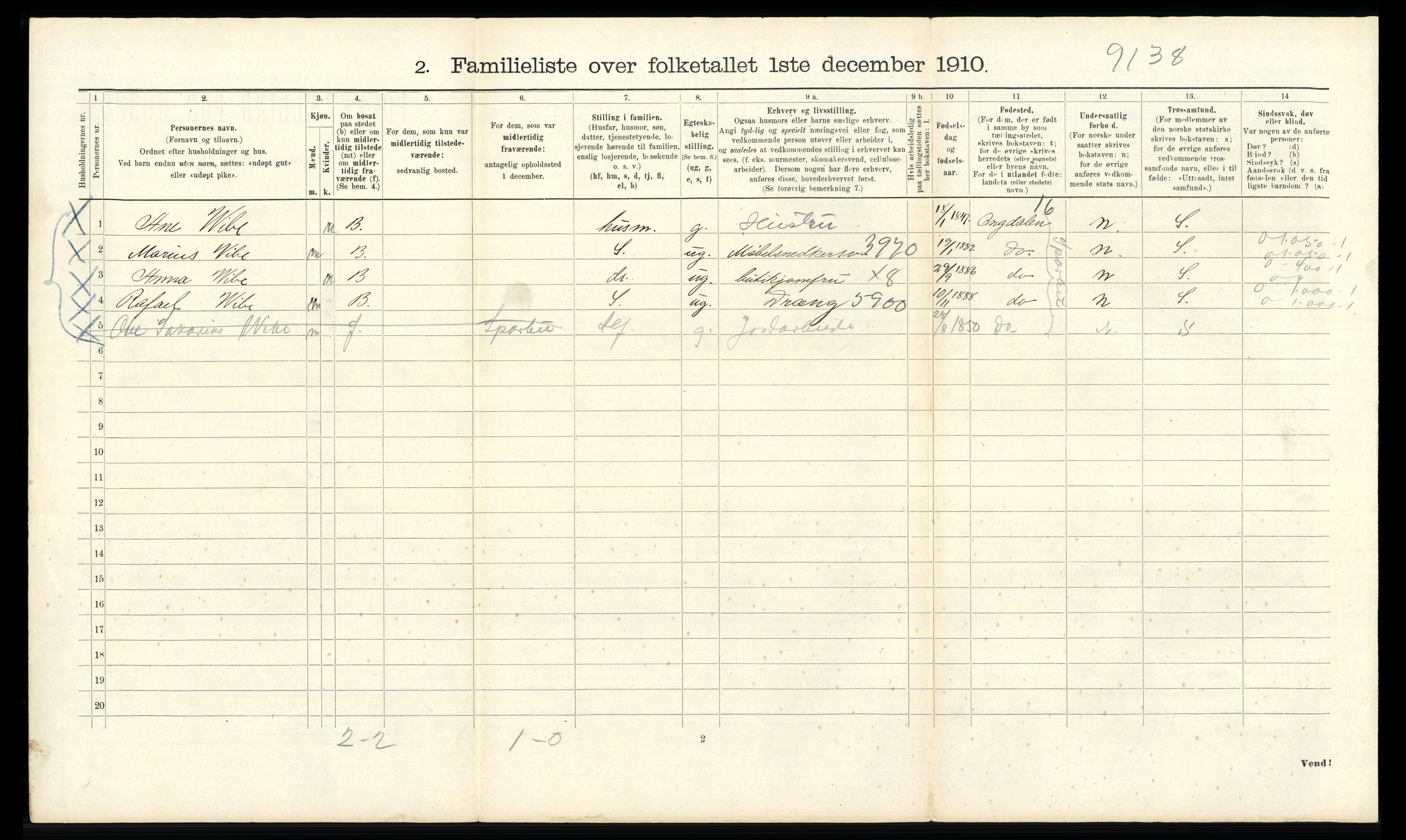 RA, Folketelling 1910 for 1301 Bergen kjøpstad, 1910, s. 42496