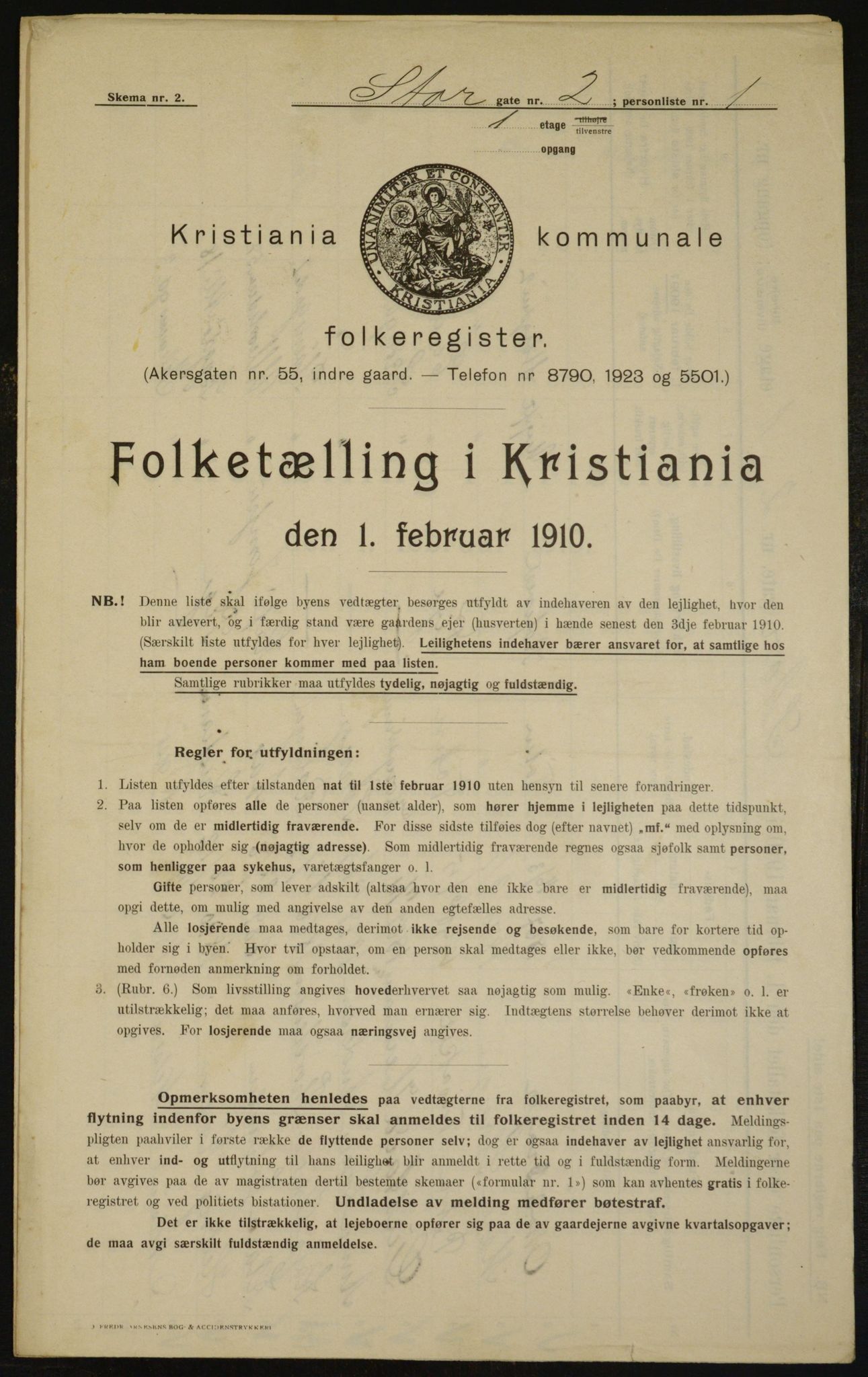 OBA, Kommunal folketelling 1.2.1910 for Kristiania, 1910, s. 97768