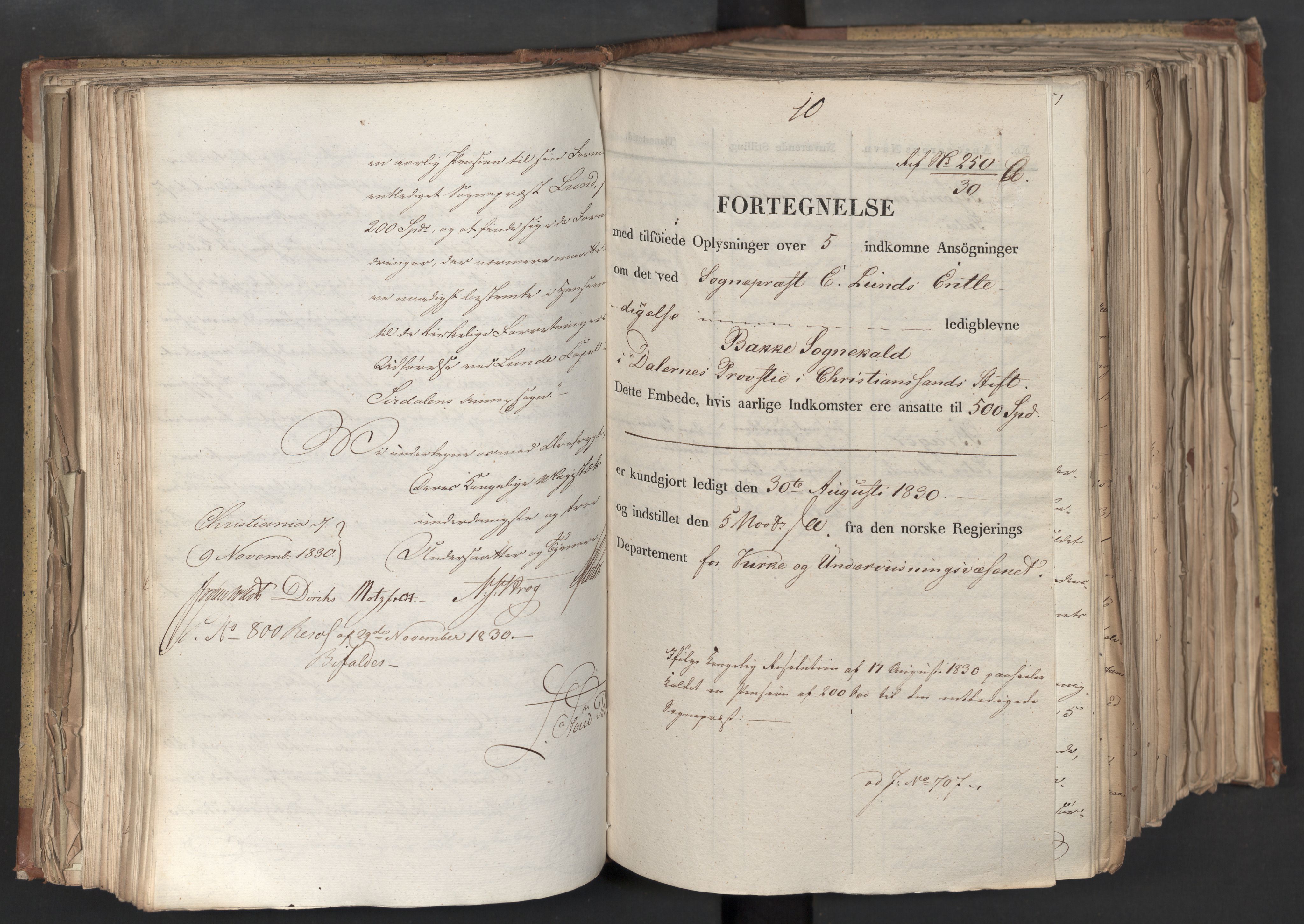 Statsrådsavdelingen i Stockholm, AV/RA-S-1003/D/Da/L0068: Regjeringsinnstillinger nr. 660-876, 1830, s. 173
