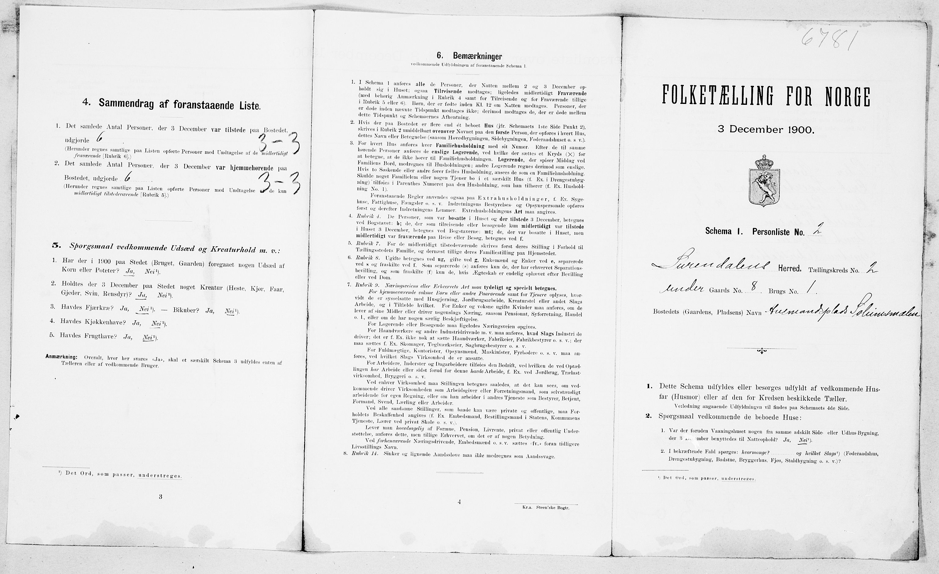 SAT, Folketelling 1900 for 1566 Surnadal herred, 1900, s. 191