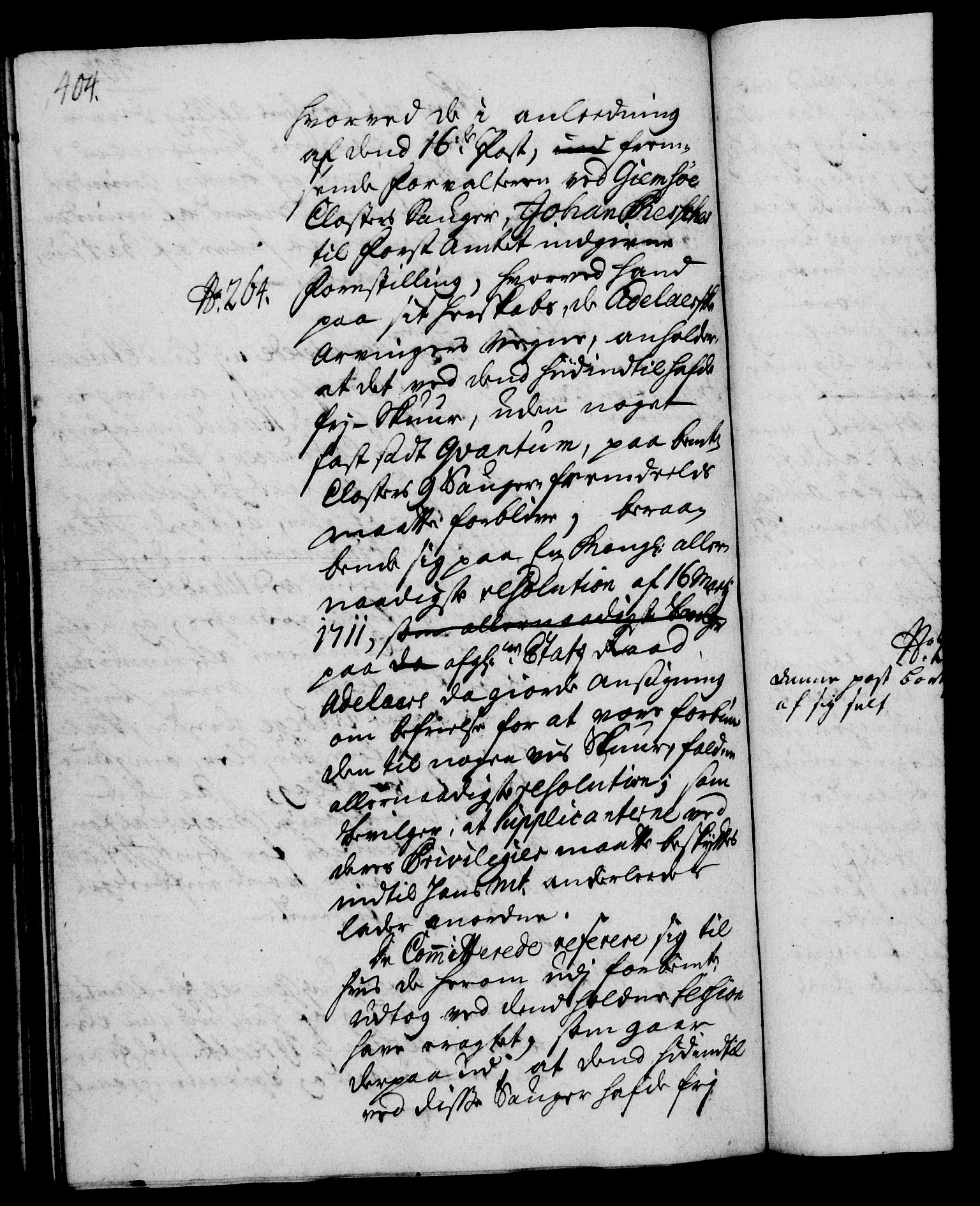 Rentekammeret, Kammerkanselliet, RA/EA-3111/G/Gh/Gha/L0022: Norsk ekstraktmemorialprotokoll (merket RK 53.67), 1739-1741, s. 404