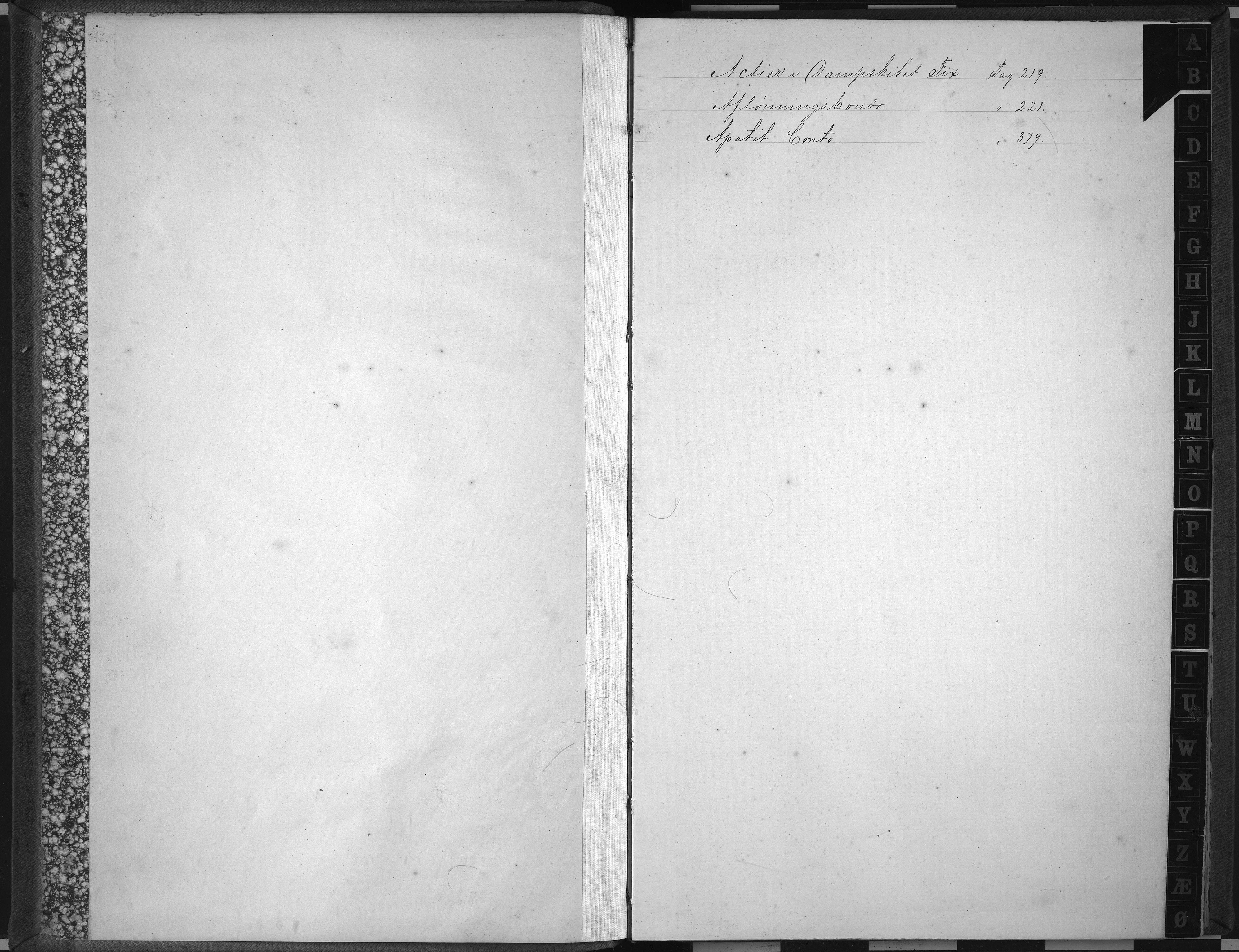 Egelands Verk, NESJ/NJM-002/07/L0004: Kapital-bok, 1879