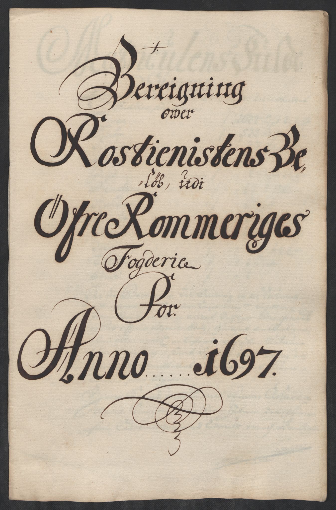 Rentekammeret inntil 1814, Reviderte regnskaper, Fogderegnskap, RA/EA-4092/R12/L0709: Fogderegnskap Øvre Romerike, 1697, s. 262