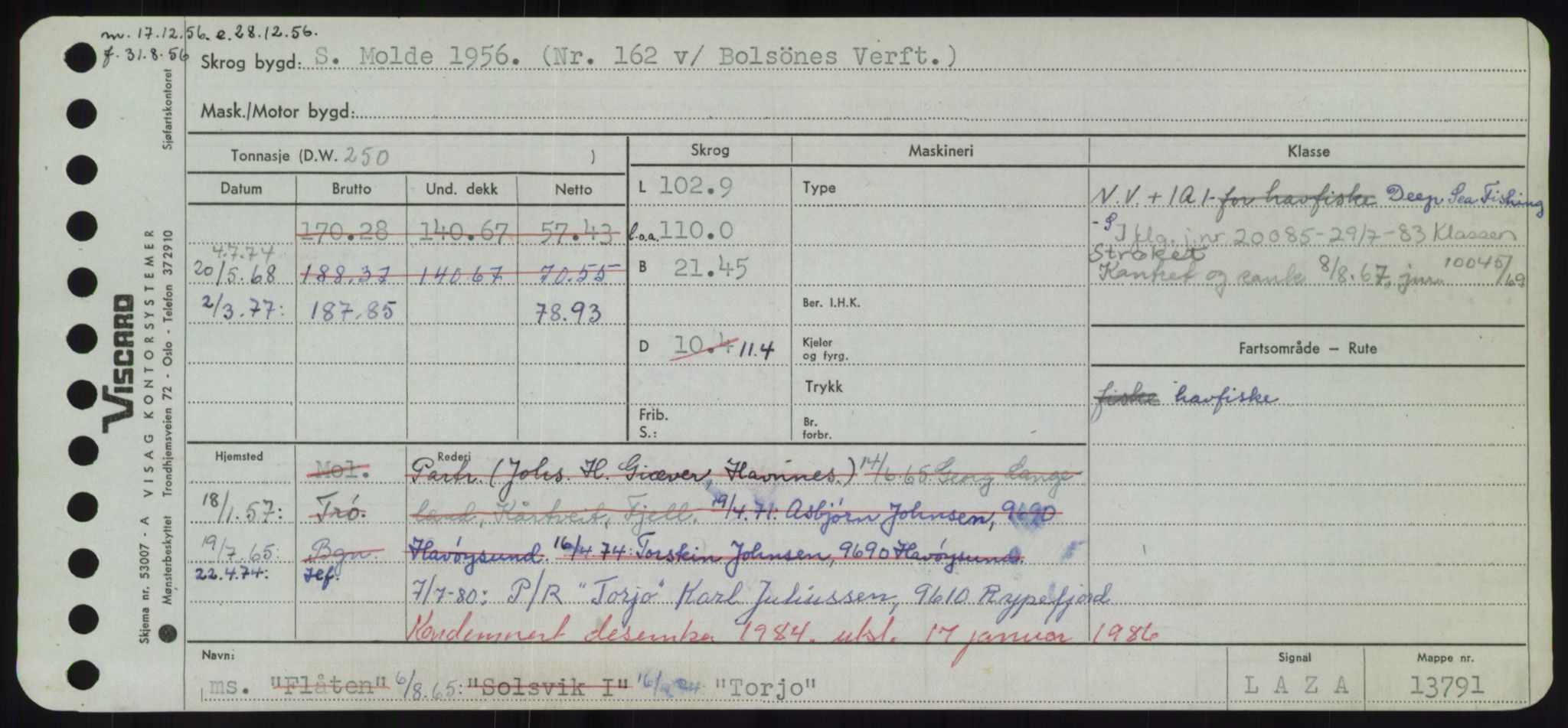 Sjøfartsdirektoratet med forløpere, Skipsmålingen, AV/RA-S-1627/H/Hd/L0039: Fartøy, Ti-Tø, s. 329
