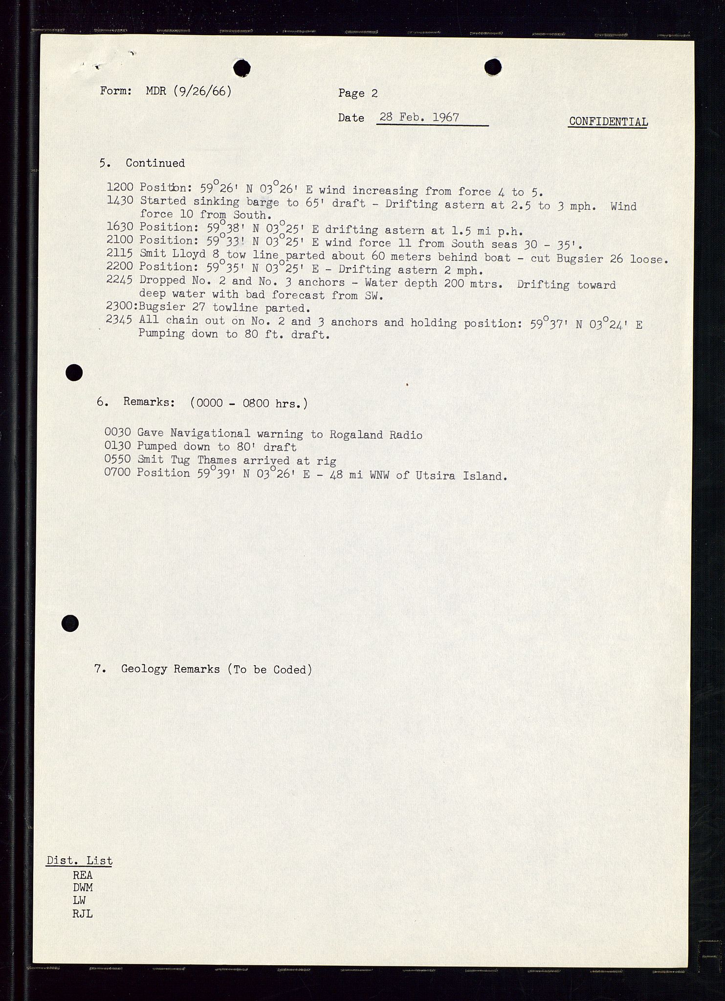 Pa 1512 - Esso Exploration and Production Norway Inc., AV/SAST-A-101917/E/Ea/L0011: Well 25/11-1, 1966-1967, s. 612