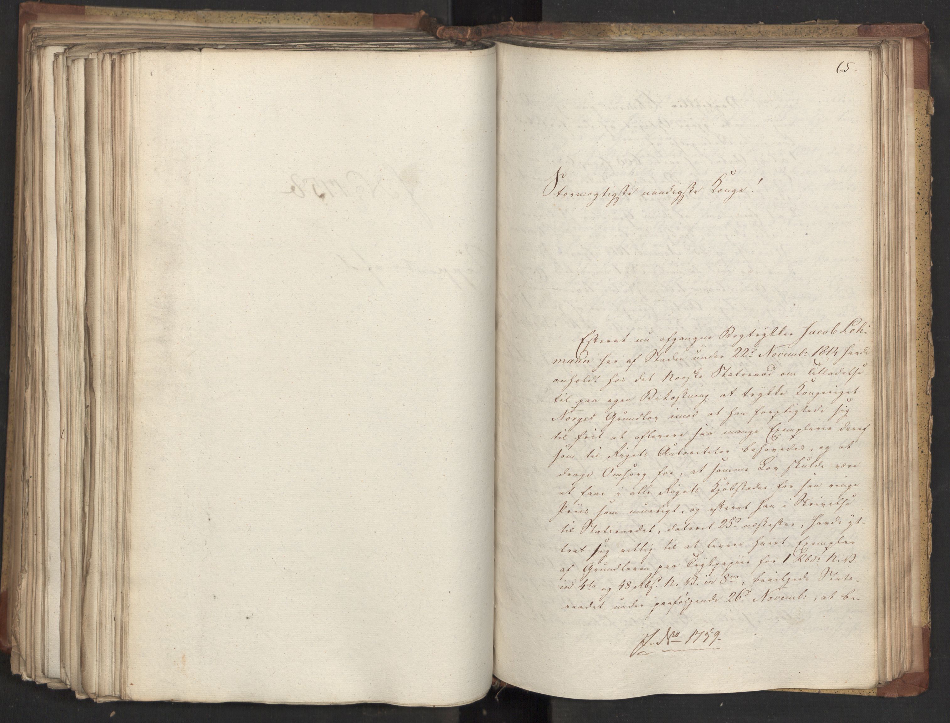 Statsrådsavdelingen i Stockholm, AV/RA-S-1003/D/Da/L0062: Regjeringsinnstillinger nr. 1667-1787, 1829, s. 337