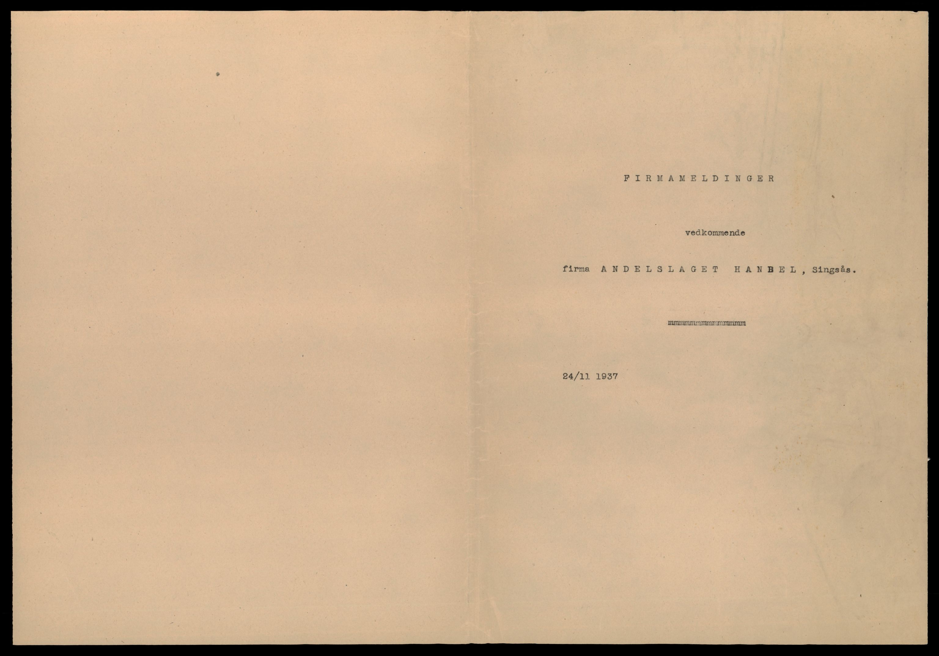 Gauldal sorenskriveri, SAT/A-0014/2/J/Jd/Jdc/L0009: Bilag, andelslag og borettslag, H-K, 1944-1990, s. 1