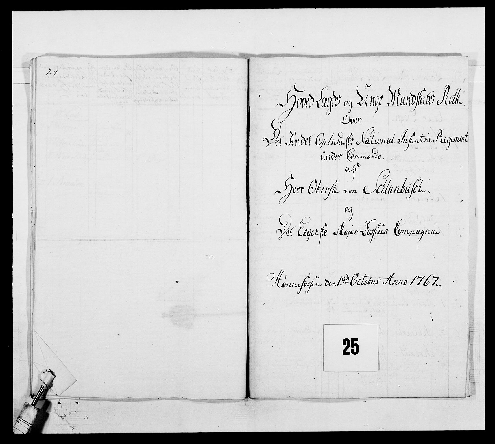 Kommanderende general (KG I) med Det norske krigsdirektorium, AV/RA-EA-5419/E/Ea/L0507: 2. Opplandske regiment, 1766-1767, s. 537