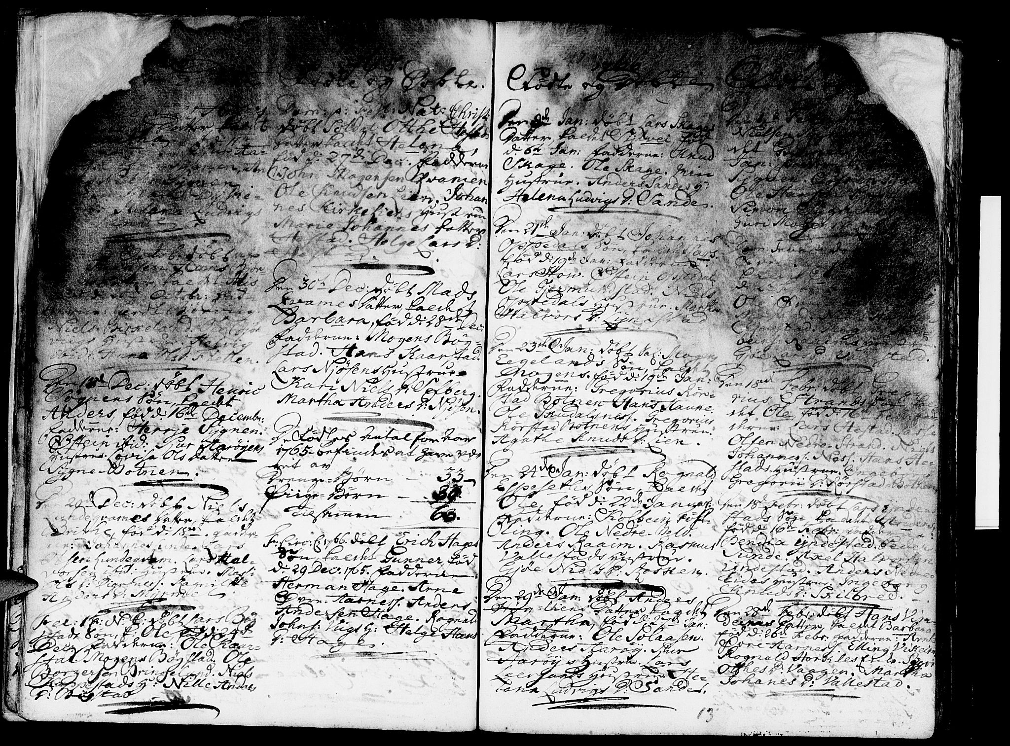 Gaular sokneprestembete, SAB/A-80001/H/Haa: Ministerialbok nr. A 1, 1755-1785, s. 13