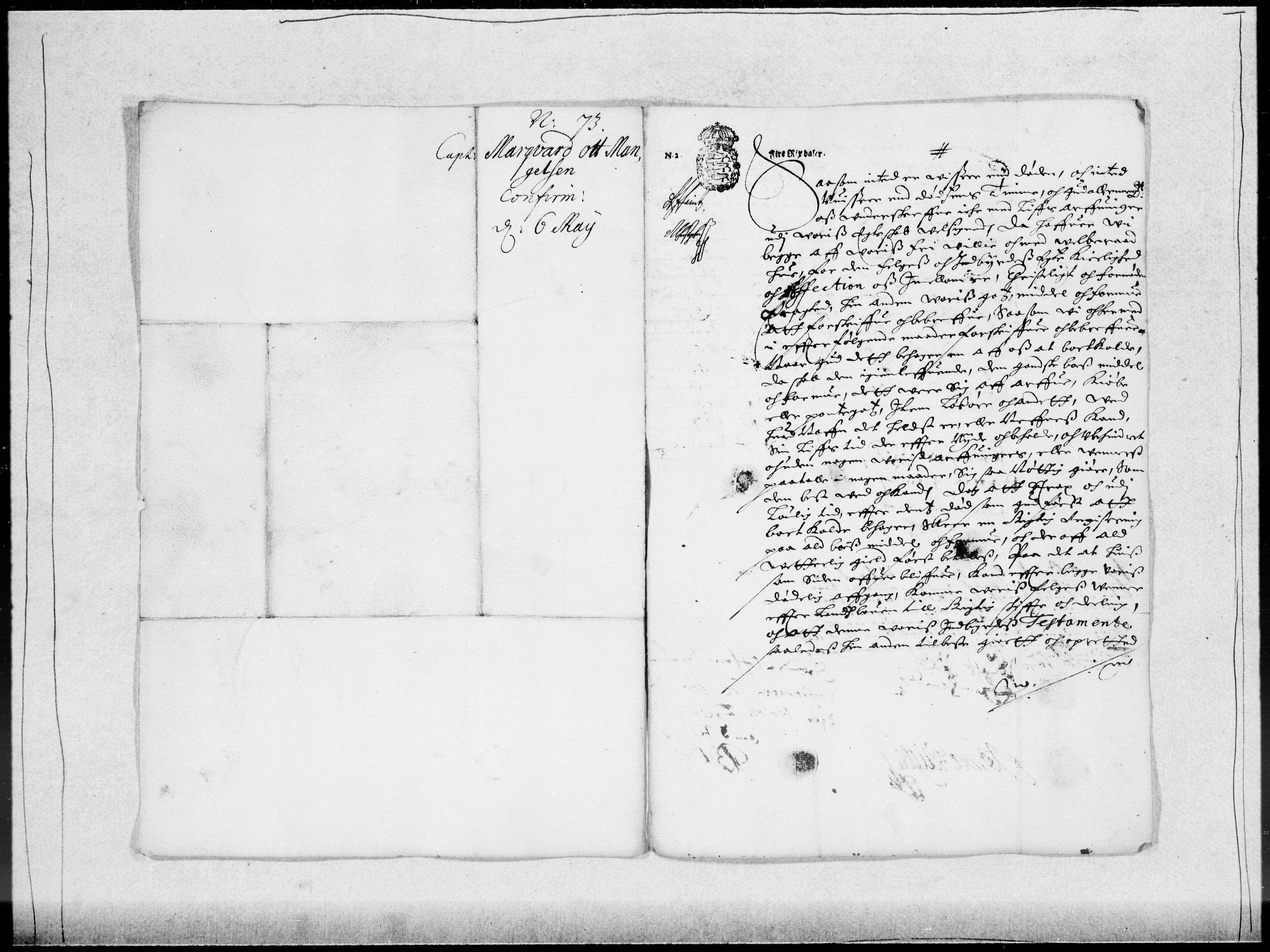 Danske Kanselli 1572-1799, RA/EA-3023/F/Fc/Fcc/Fcca/L0031: Norske innlegg 1572-1799, 1671-1673, s. 324