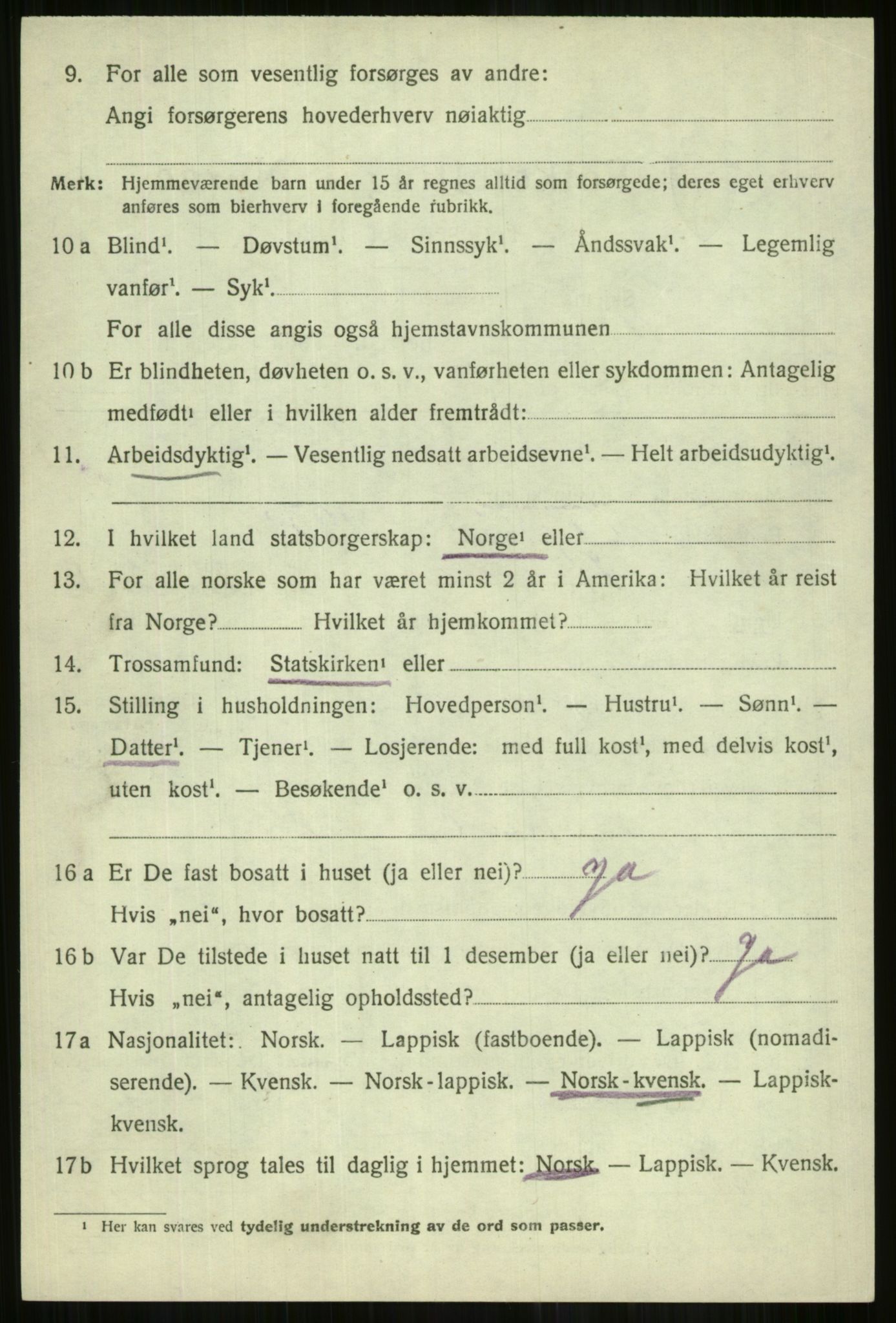 SATØ, Folketelling 1920 for 1938 Lyngen herred, 1920, s. 10390