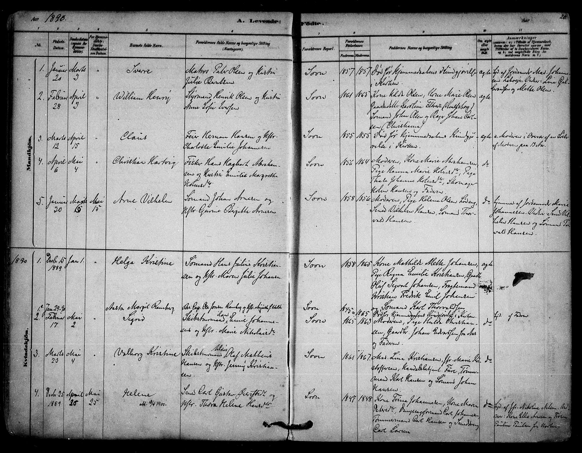 Vestby prestekontor Kirkebøker, AV/SAO-A-10893/F/Fc/L0001: Ministerialbok nr. III 1, 1878-1906, s. 20