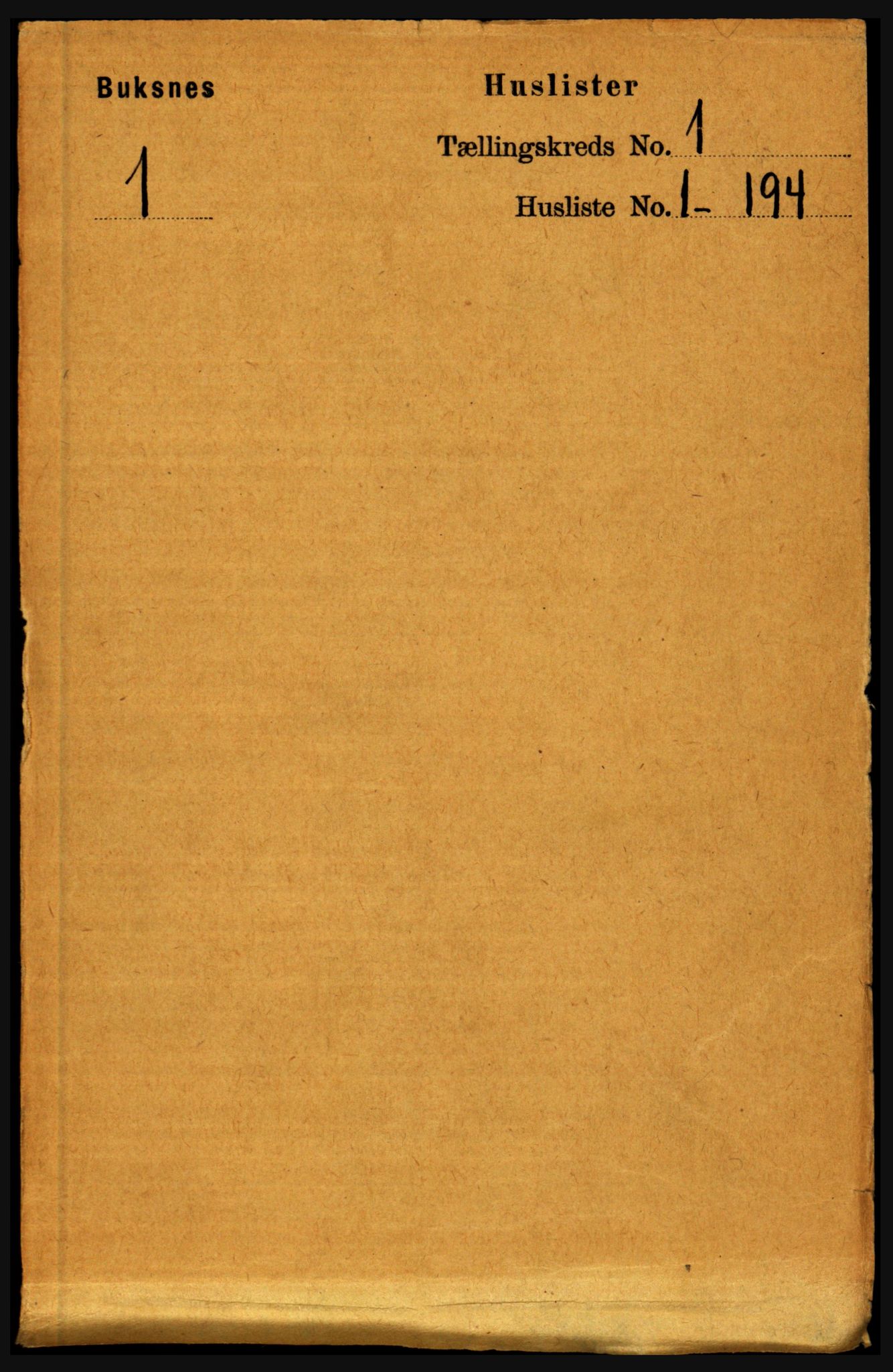 RA, Folketelling 1891 for 1860 Buksnes herred, 1891, s. 25