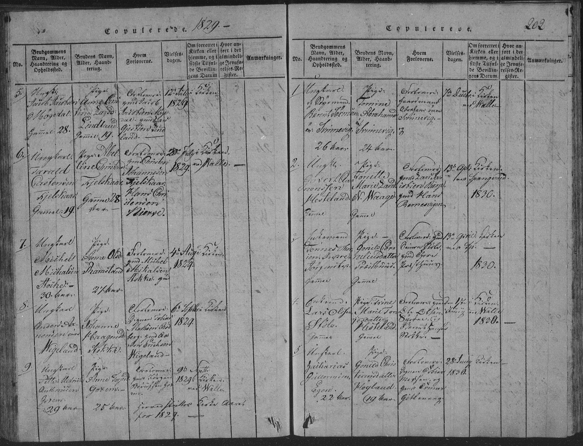 Sør-Audnedal sokneprestkontor, SAK/1111-0039/F/Fb/Fba/L0001: Klokkerbok nr. B 1, 1815-1850, s. 202
