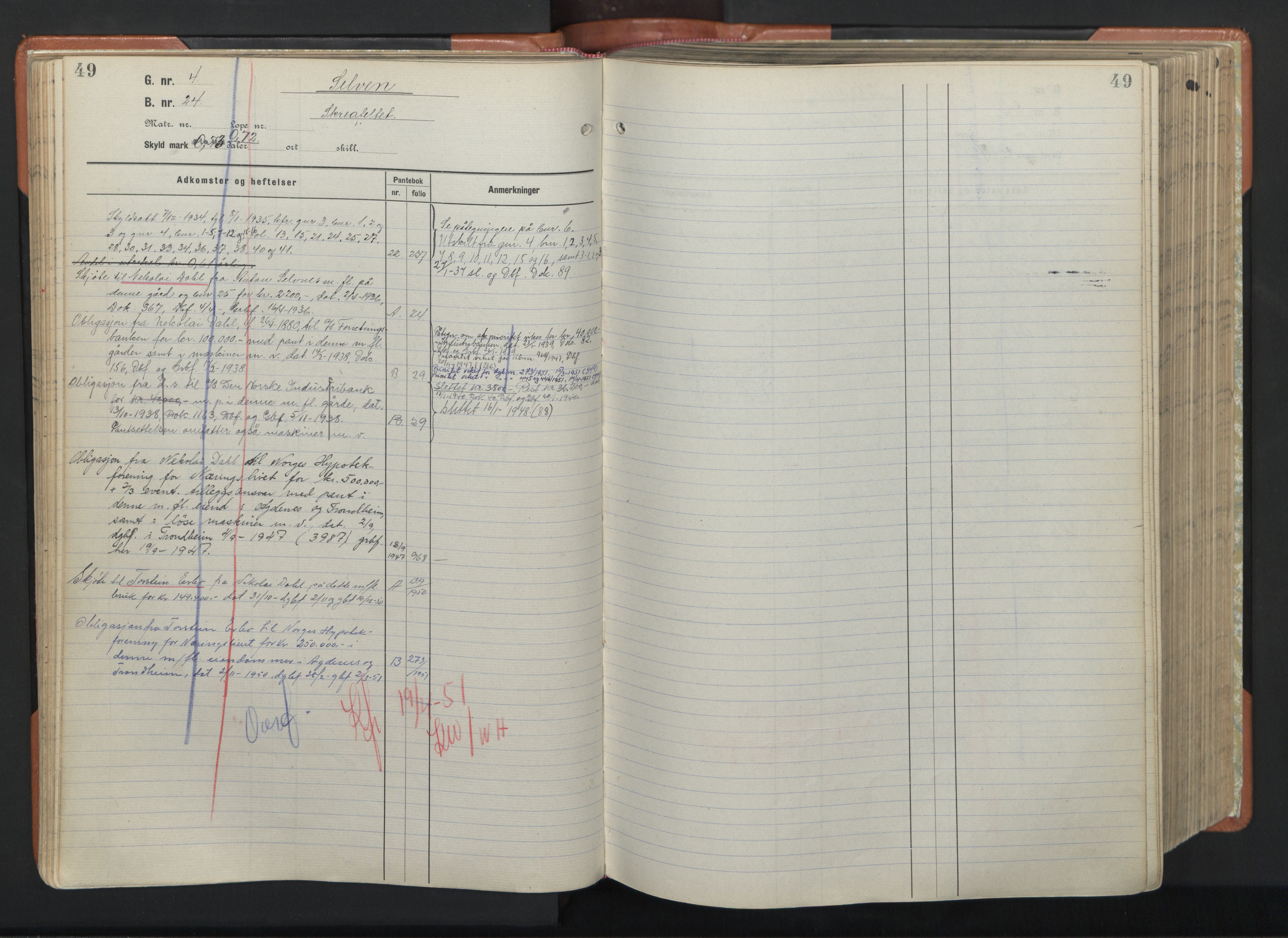 Hitra sorenskriveri, AV/SAT-A-0018/2/2A/L0031: Panteregister nr. 31, s. 49