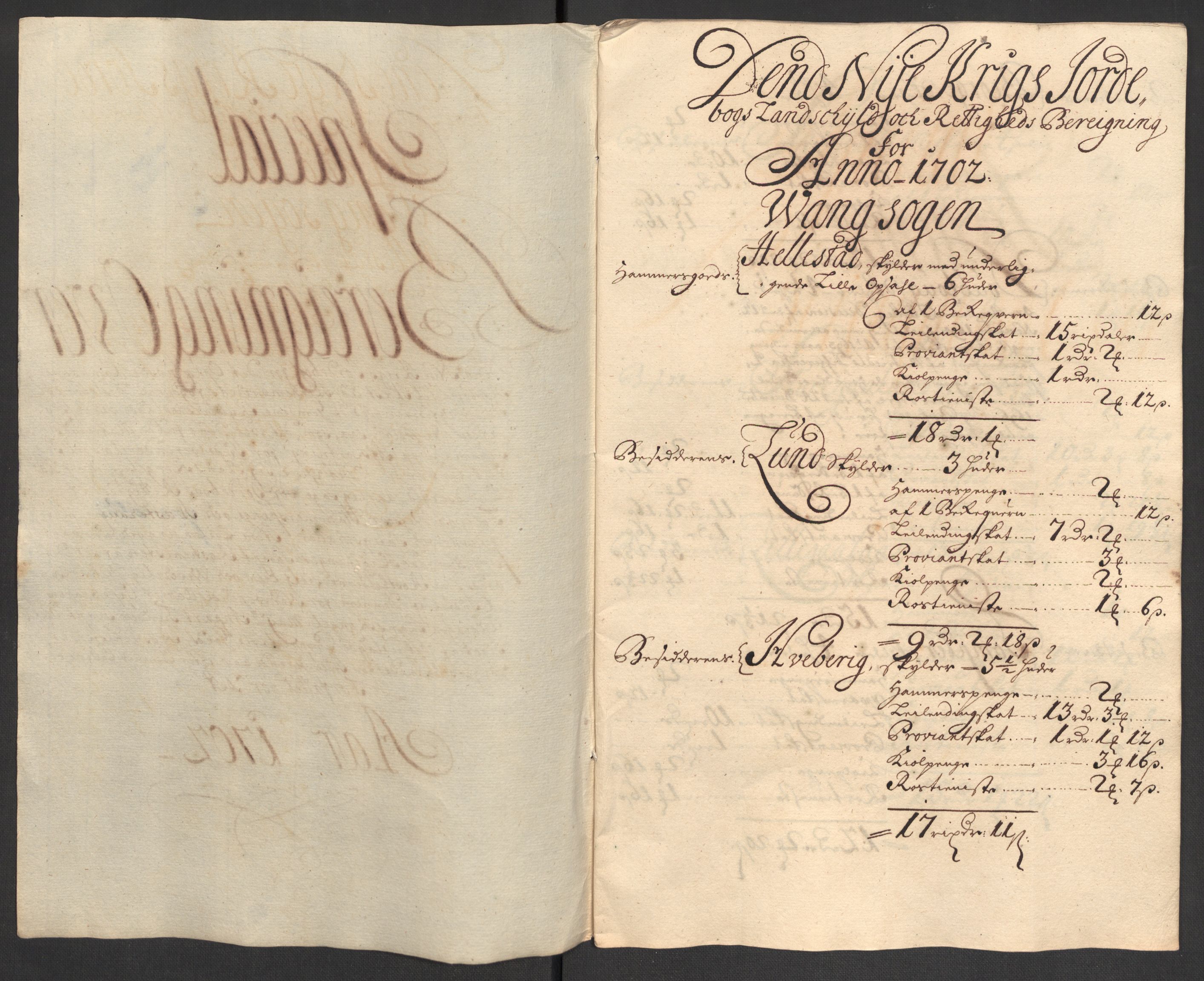 Rentekammeret inntil 1814, Reviderte regnskaper, Fogderegnskap, RA/EA-4092/R16/L1040: Fogderegnskap Hedmark, 1701-1702, s. 313