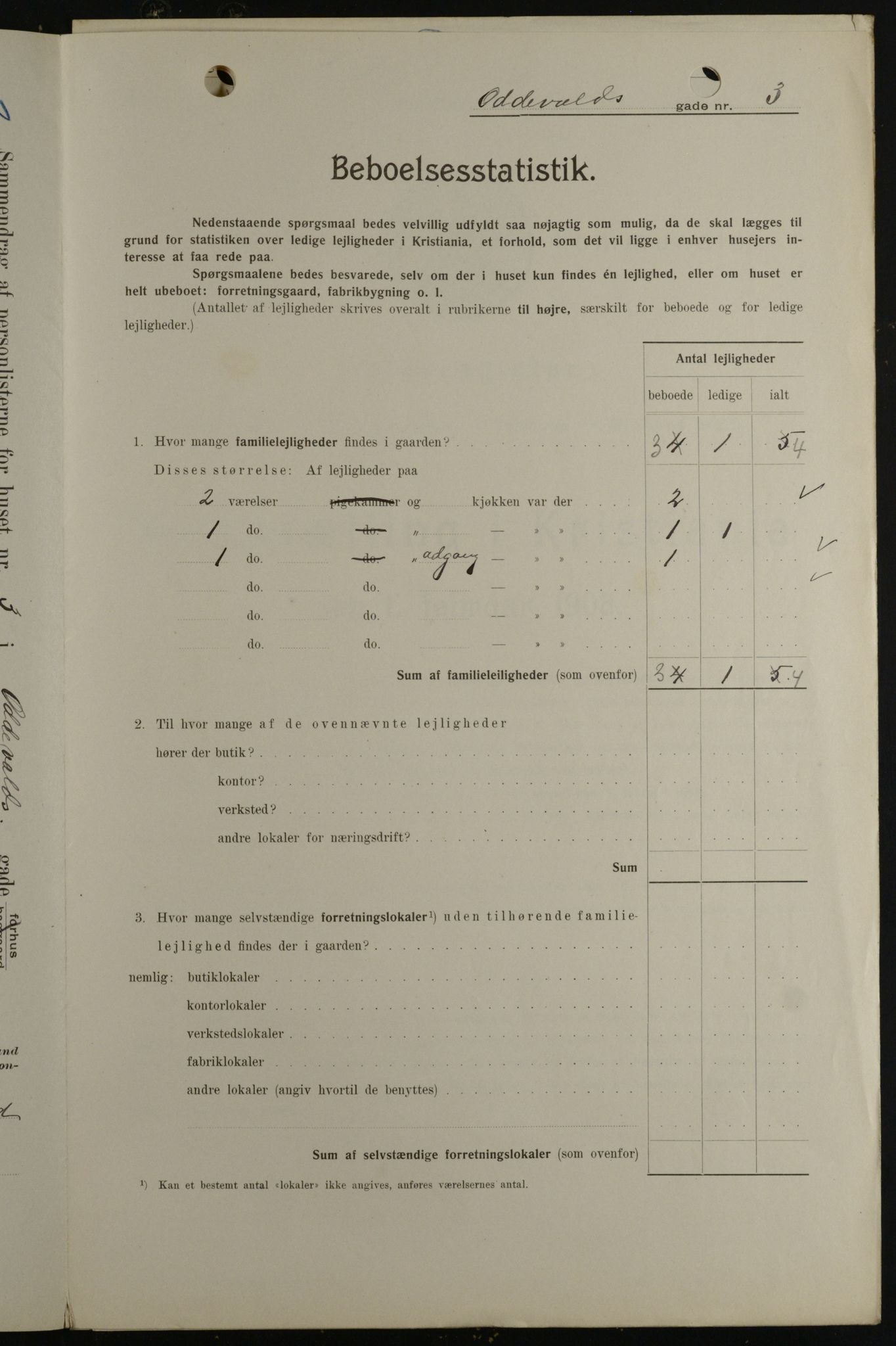 OBA, Kommunal folketelling 1.2.1908 for Kristiania kjøpstad, 1908, s. 66923